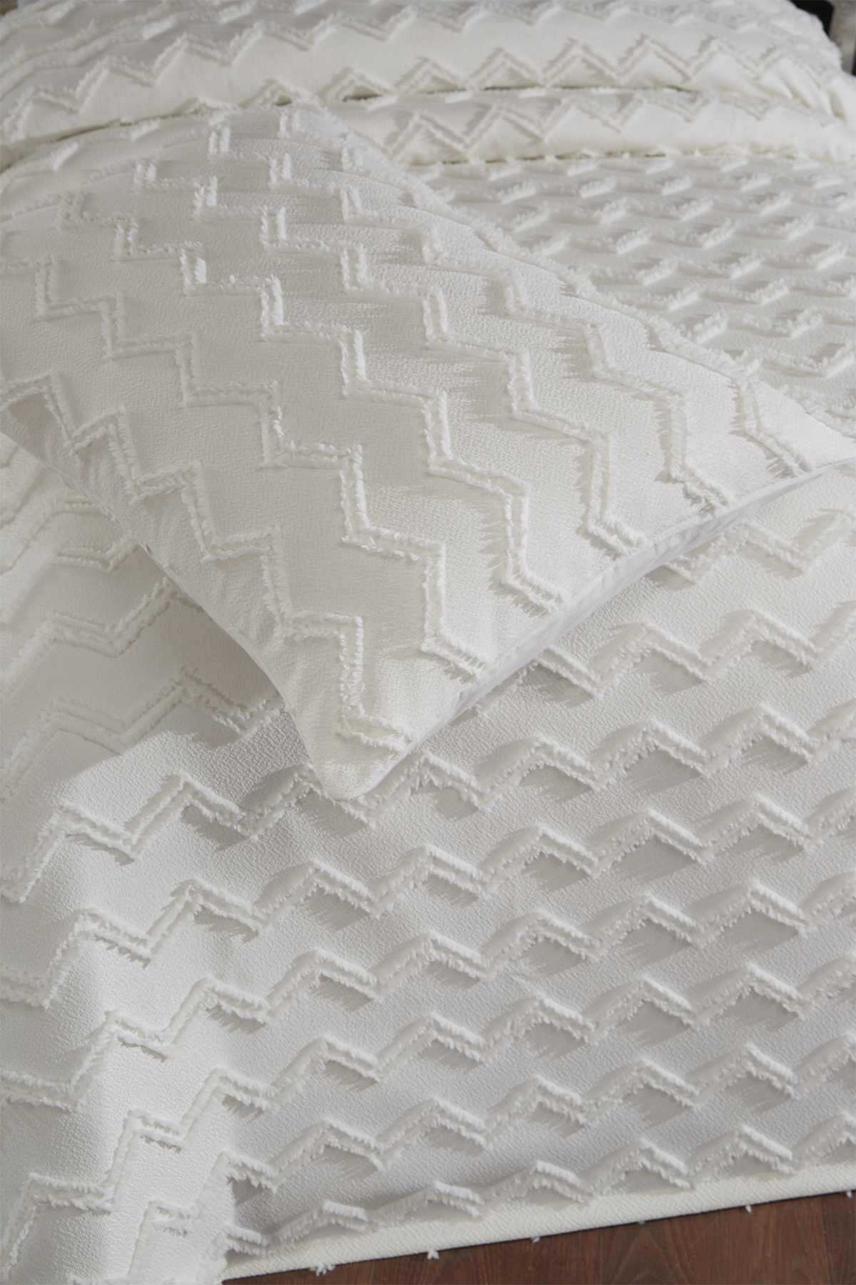 Picture of Çeyiz Diyarı Lumpa 2 Parça Tek Kişilik Pike Takımı Krem