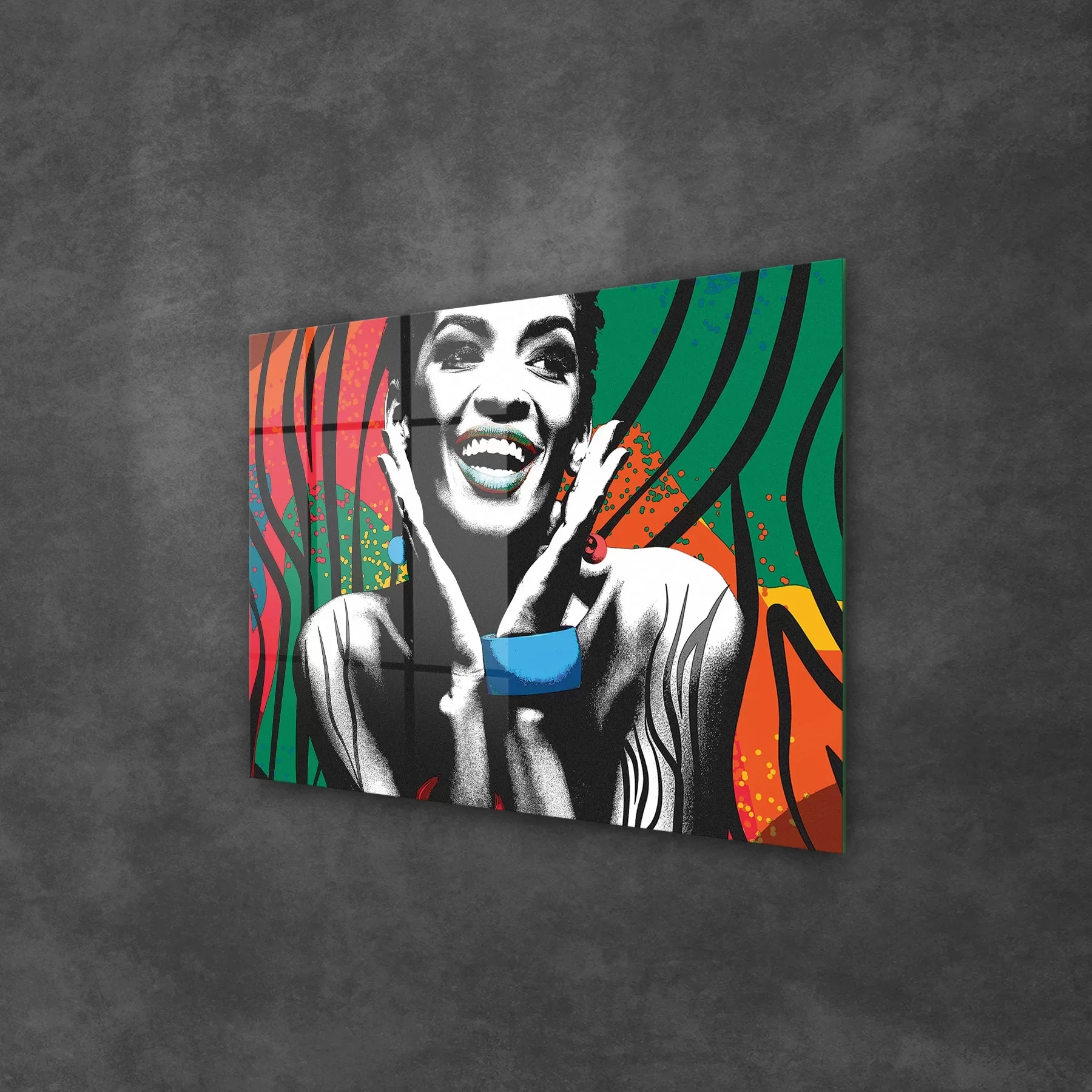 Picture of Decovetro Cam Tablo New Pop Art African Woman 50x70 cm