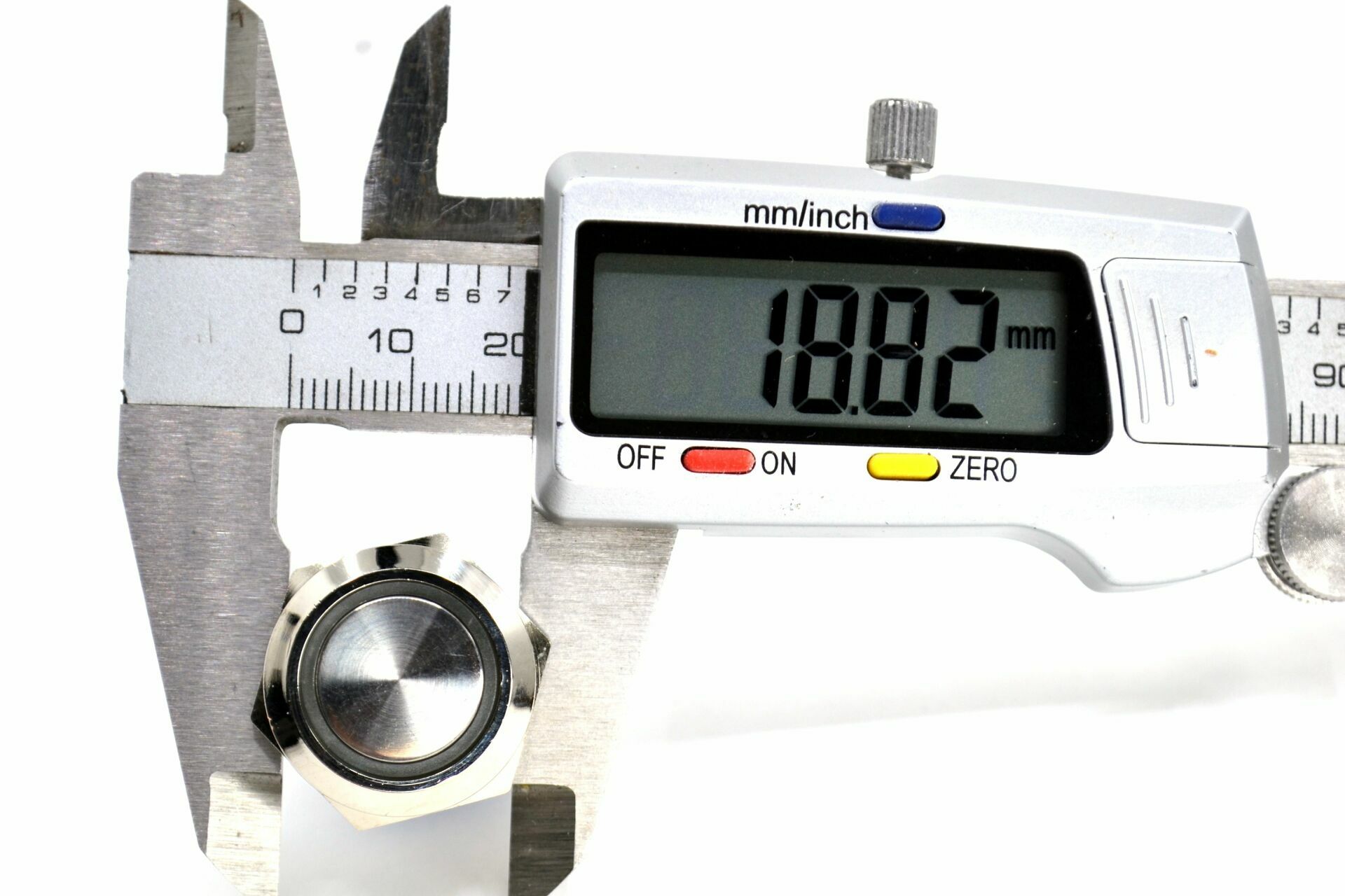 Picture of 19mm Yaylı Metal Buton Kırmızı Işıklı 1NO/1NC Anahtar 12V 24V MT-ANY22