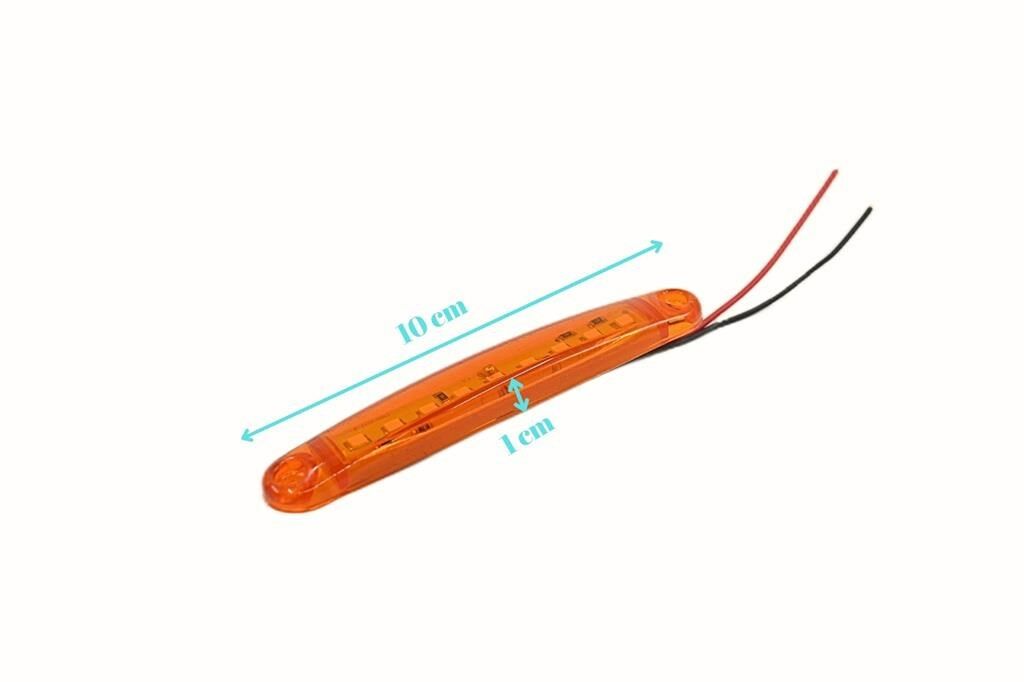 Picture of 10 Adet Sarı Turuncu Parmak Lamba 9 Led Su Geçirmez 12V 24V