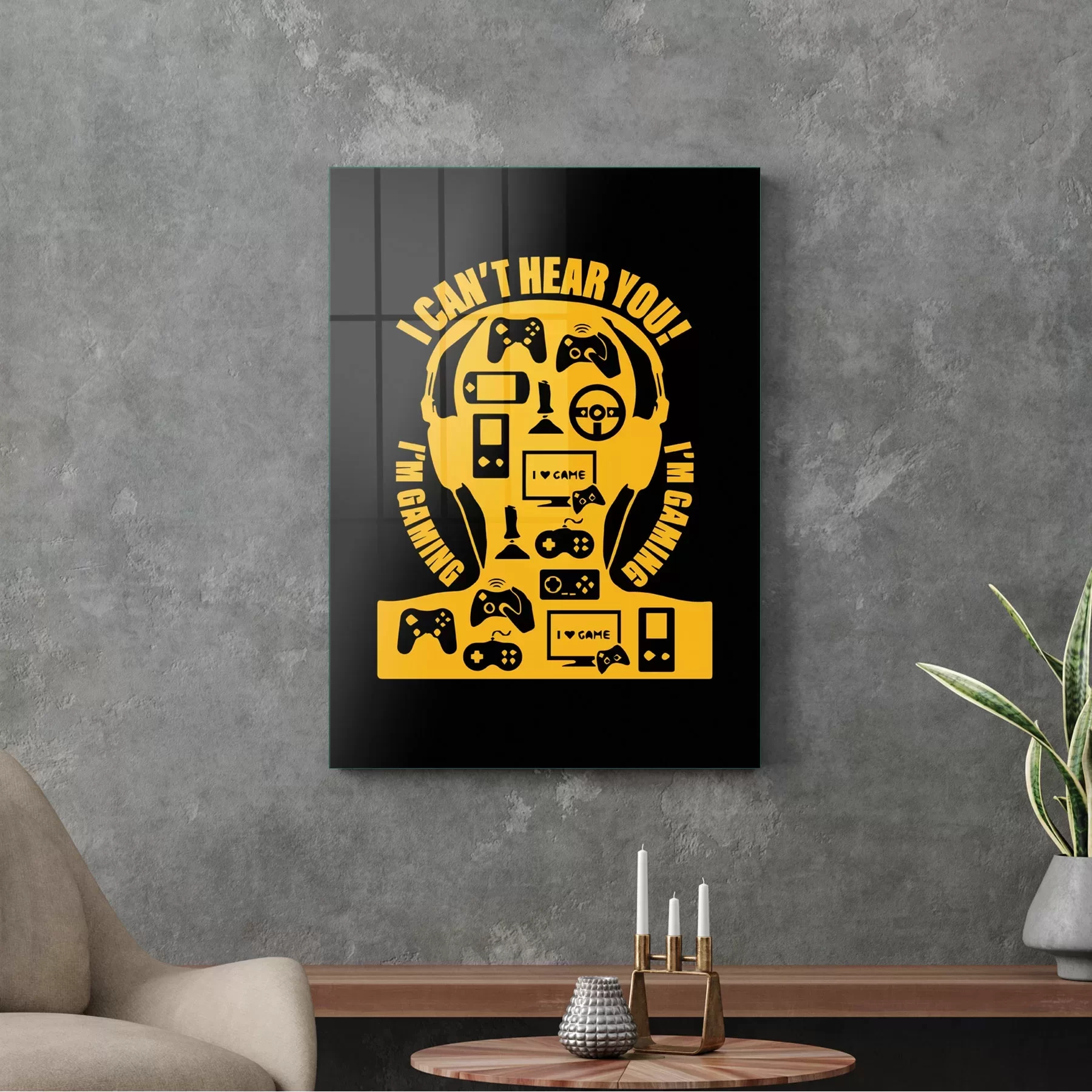 Picture of Decovetro Cam Tablo Gamer 30x40 cm