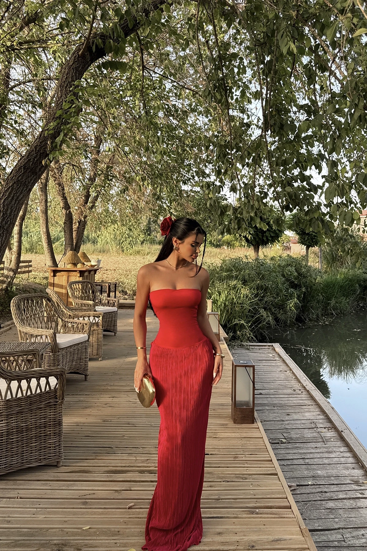 Picture of Red Samantha Maxi Dress