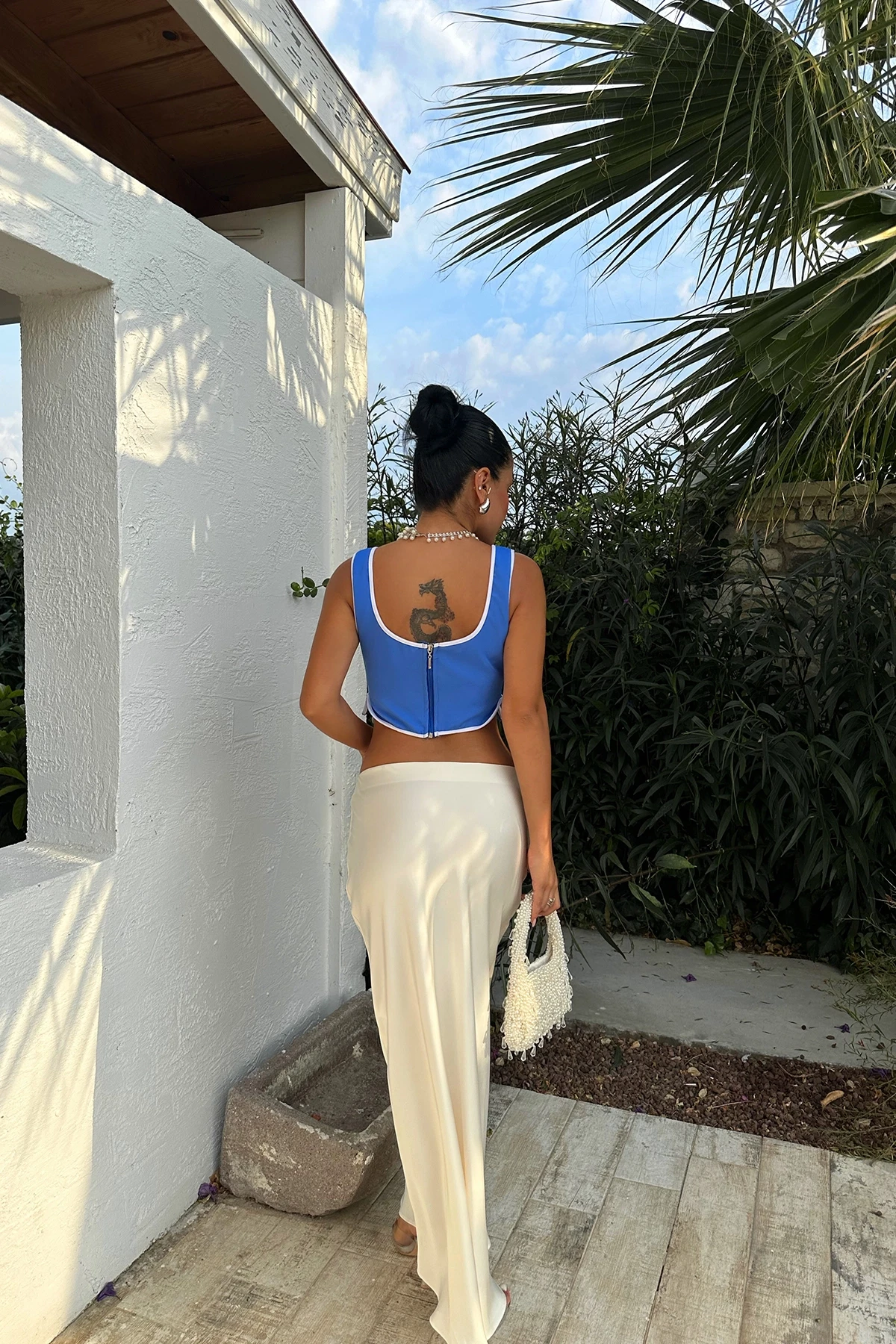 Picture of Blue Hanger Crop Top