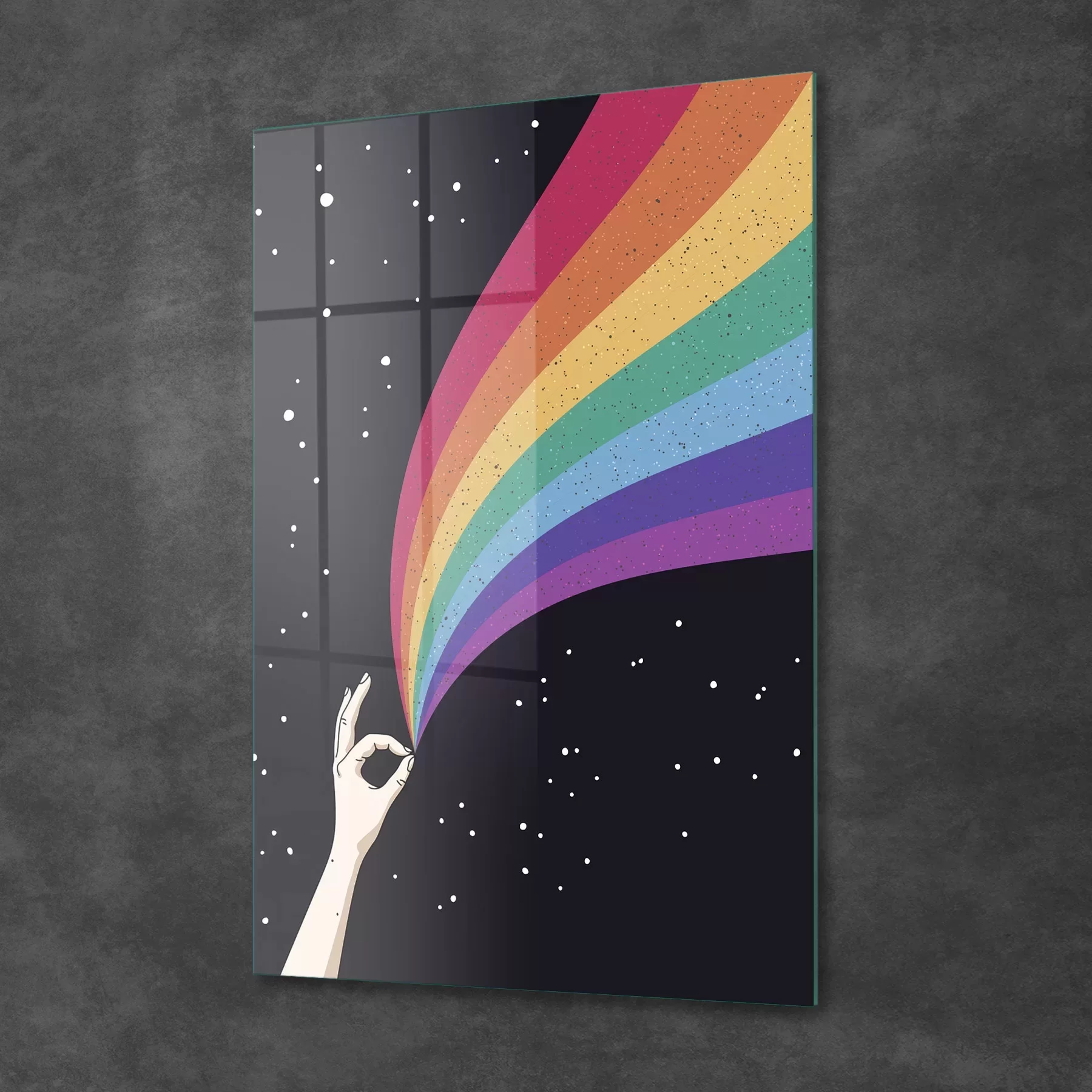Picture of Decovetro Cam Tablo LGBT Rainbow 30x40 cm