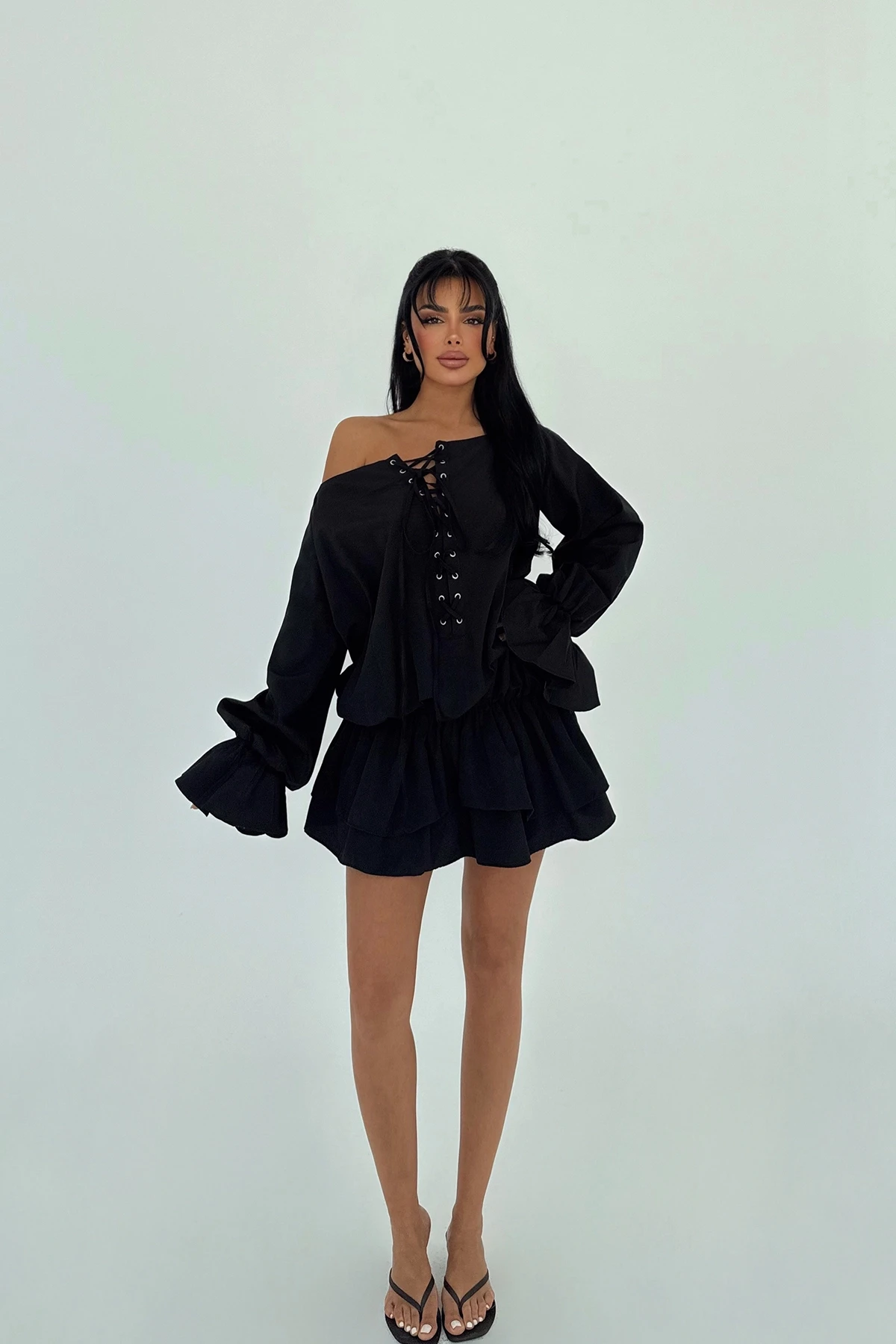 Picture of Black Darcie Mini Dress