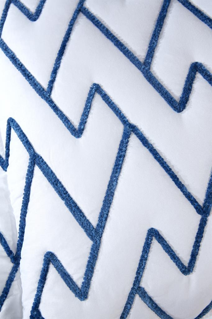 Picture of Maria Kapitoneli Tek Kişilik Yatak Örtüsü 180x240 Krem - Mavi