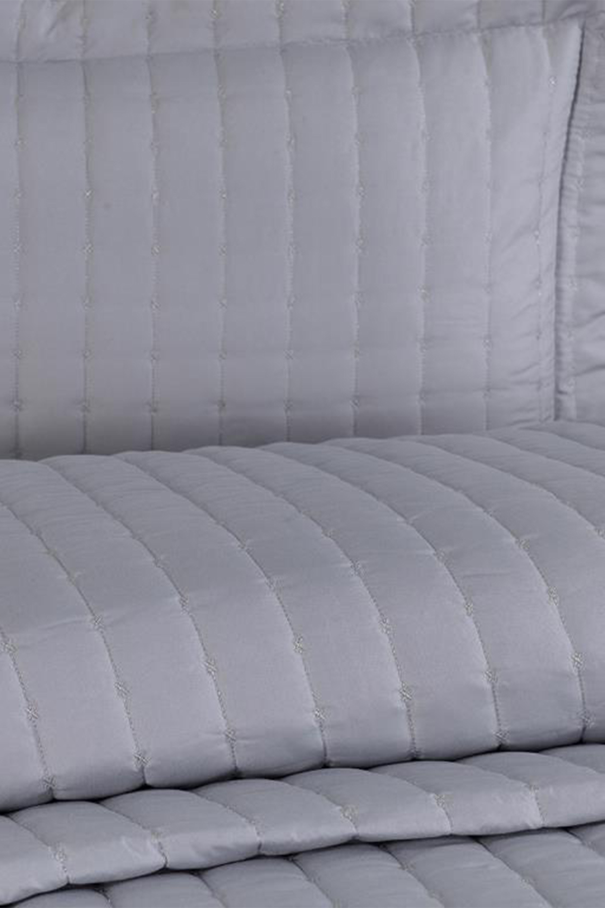 Picture of Dublin Çift Kişilik Kapitoneli Yatak Örtüsü Gri