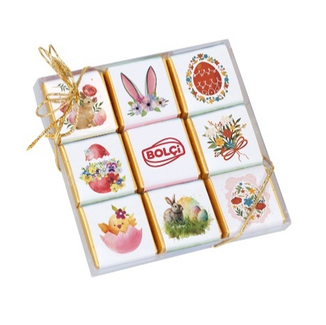 Picture of HAZELNUT CREAM FILLED MILK CHOCOLATE TILES 144g (EASTER)