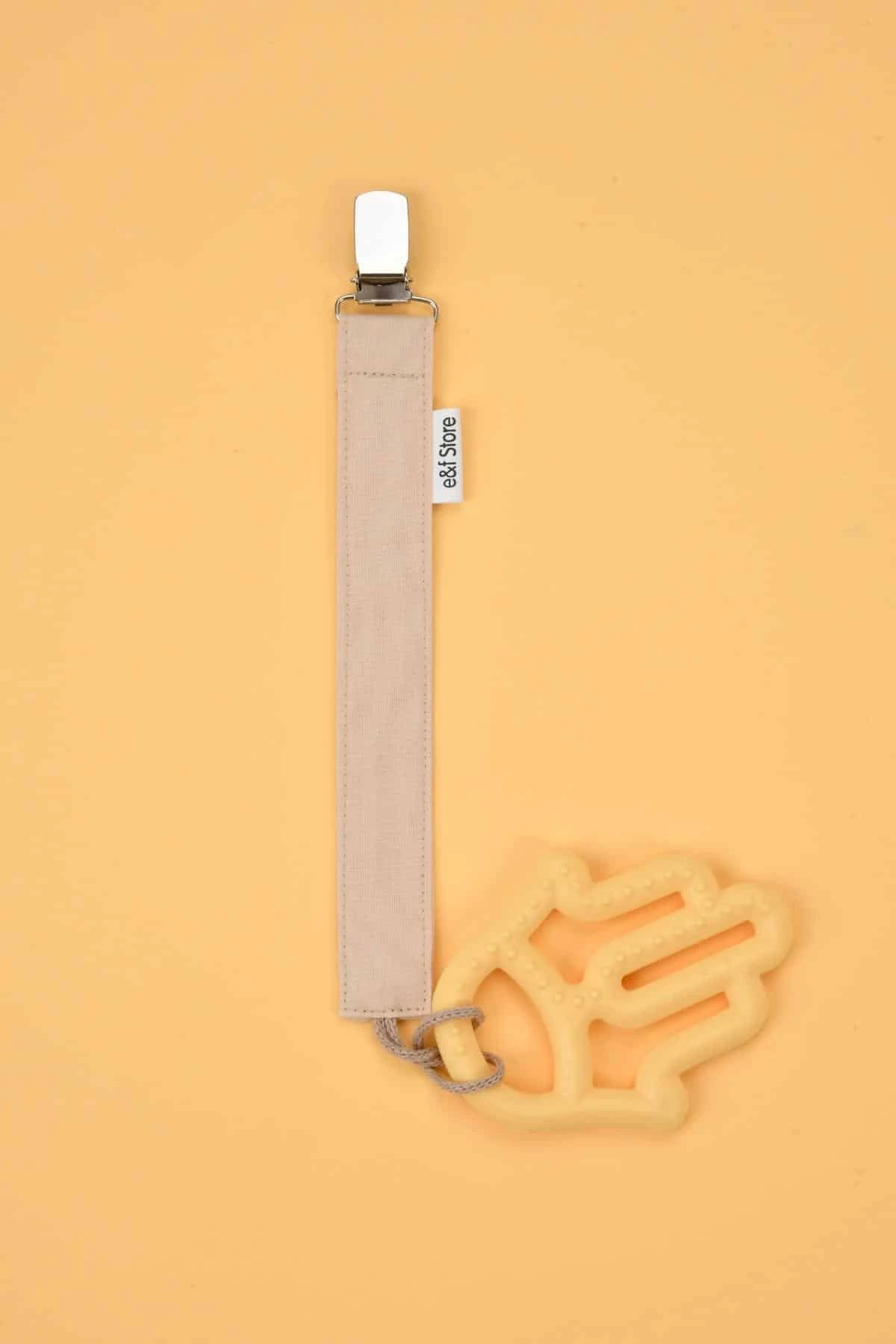 Picture of Pamuk Kumaşlı Emzik Zinciri – Bej