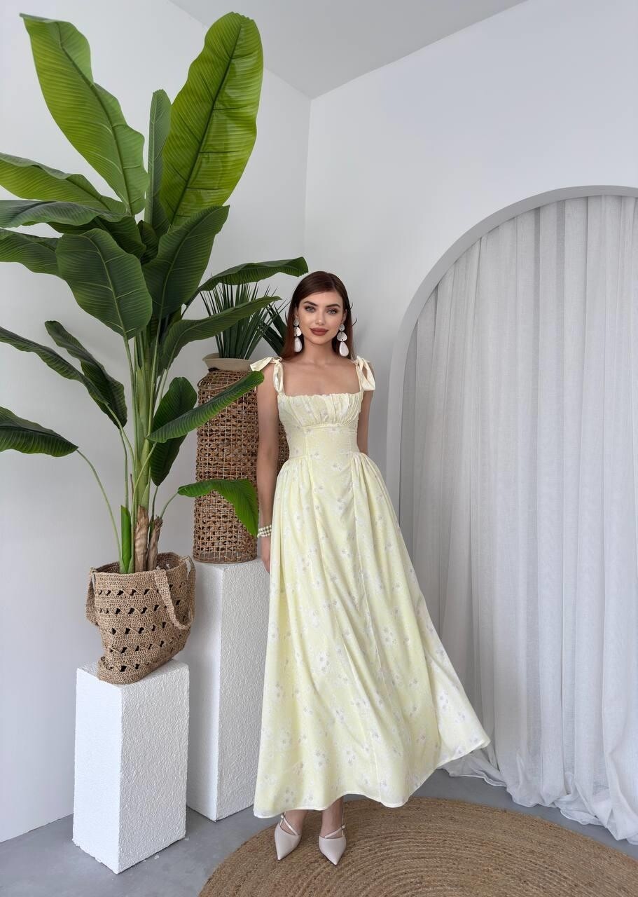 Picture of Khalesı Omuz Bağlamalı Elbise