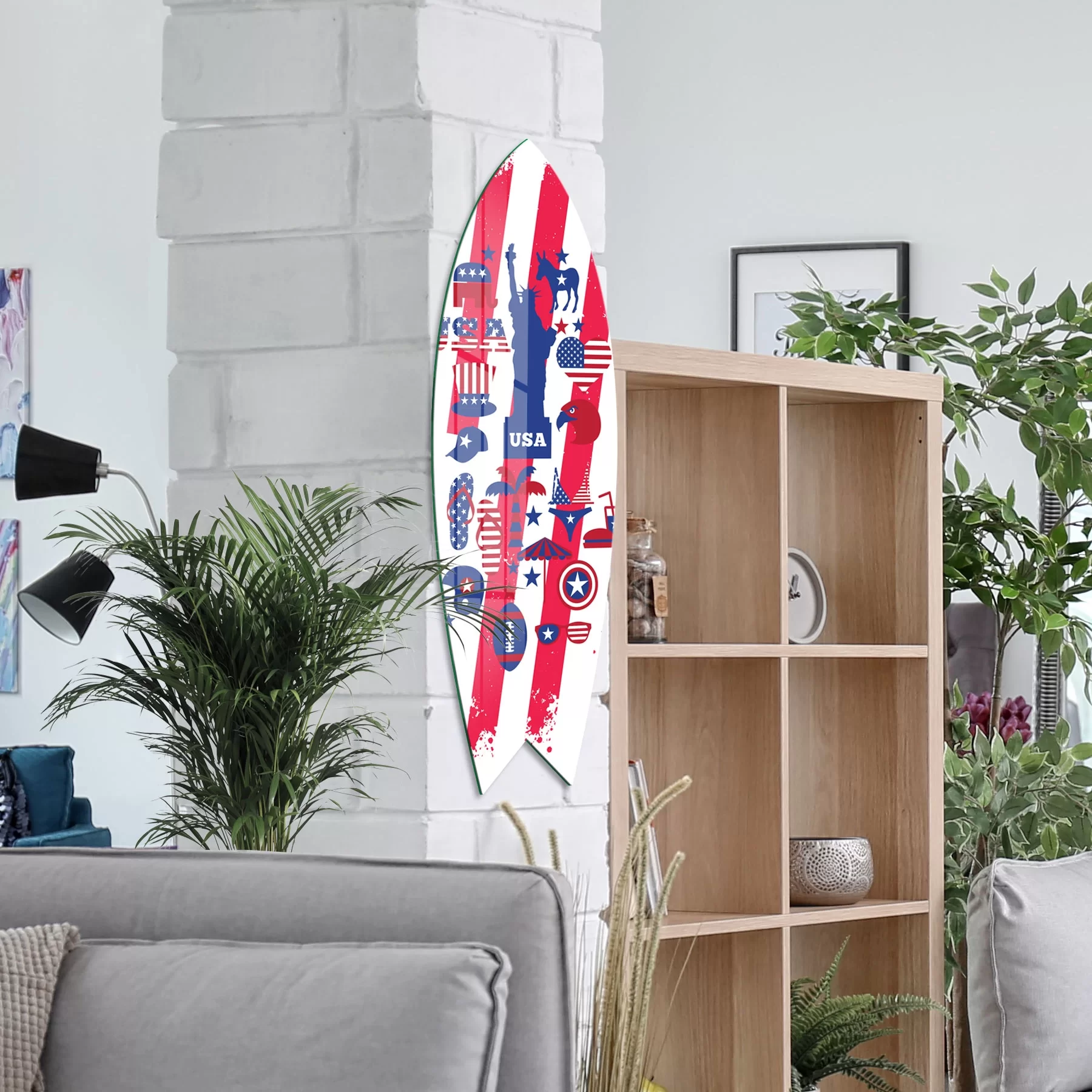 Picture of Decovetro ST 4070 Dekoratif Cam Sörf Tahtası 33x100 Cm