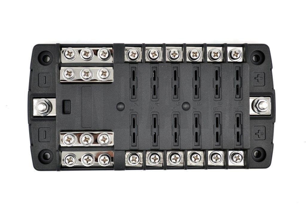 Picture of Blok Bıçak Sigorta Kutusu 12 Port Etiketli MT-SY12BLOK