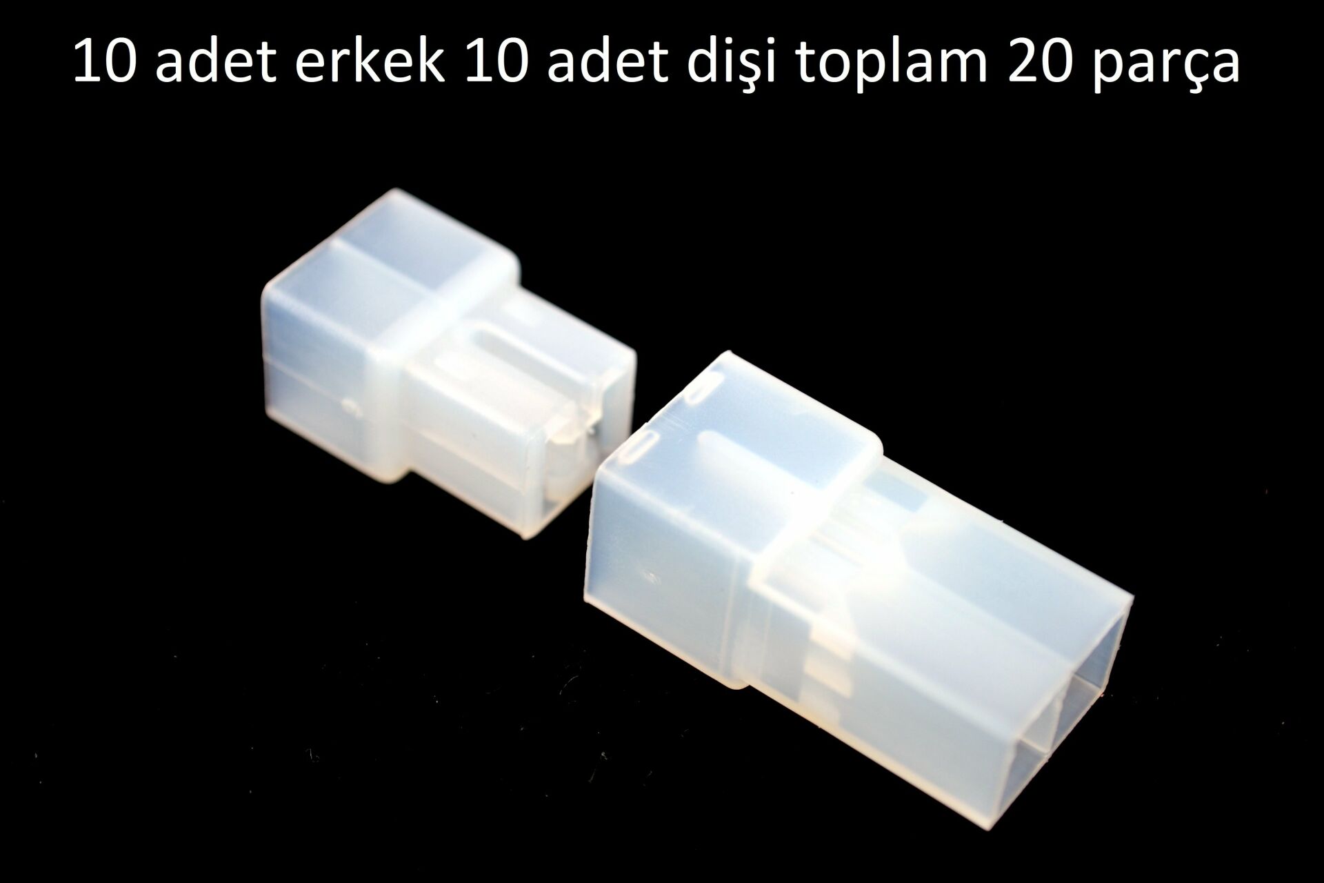 Picture of 10 Takım 2 Terminal Konnektör Kılıf 6,3 Erkek Ve Dişi Fiş İçin