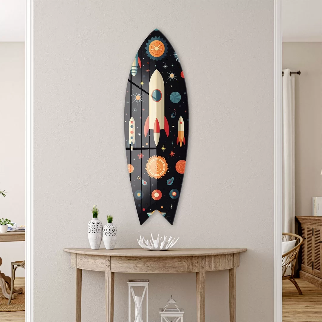 Picture of Decovetro ST 4043 Dekoratif Cam Sörf Tahtası 33x100 Cm