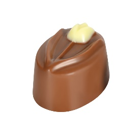 Picture of TULIP - WHITE ORANGE GANACHE FILLED MILK & WHITE CHOCOLATE 2,4Kg