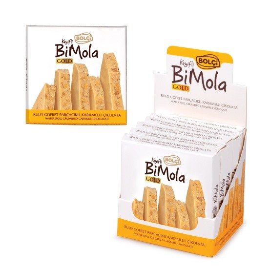 Picture of WAFER ROLL CRUMBLED CARAMEL CHOCOLATE TABLET 70g