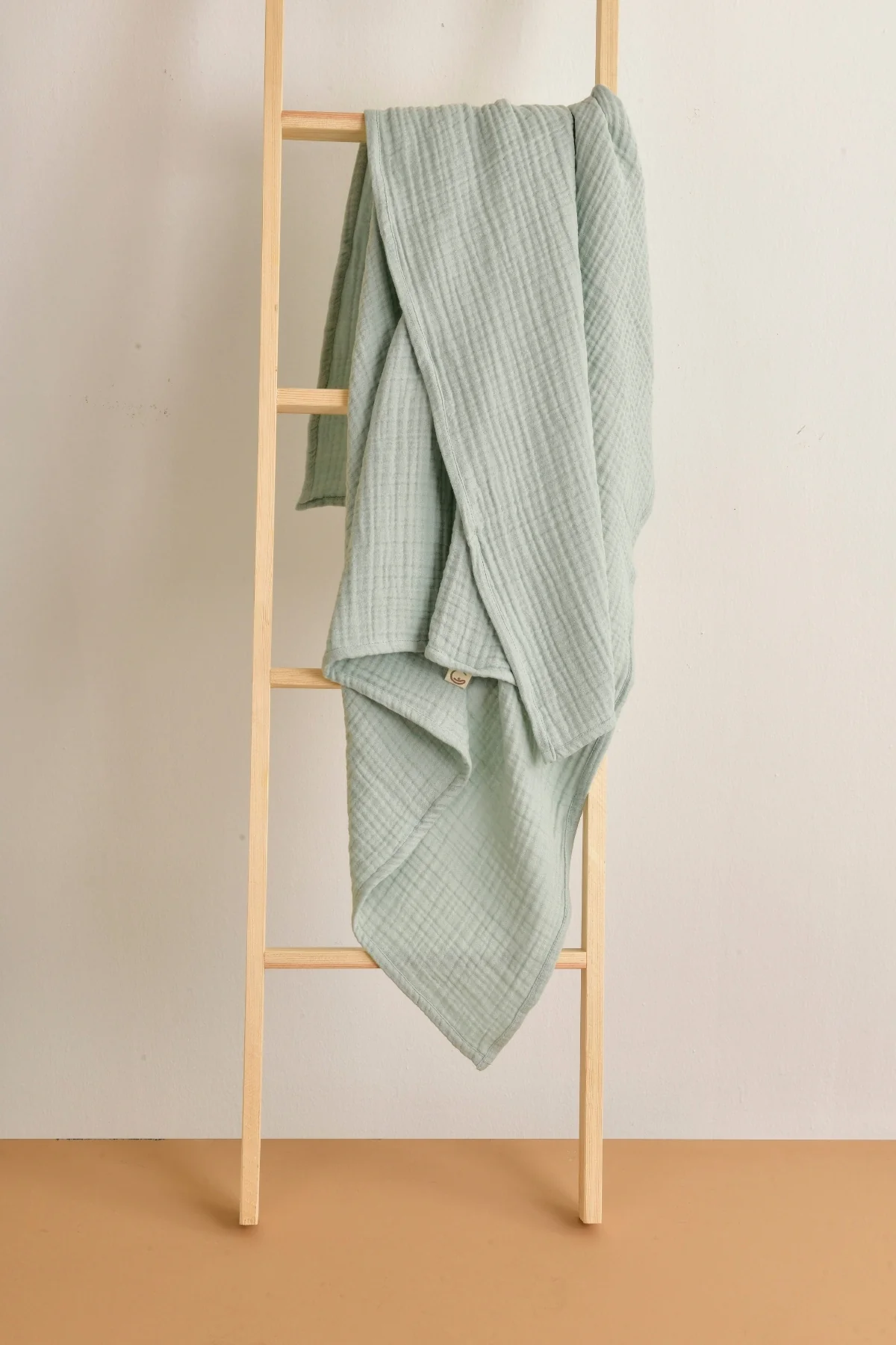 Picture of 4 Katlı Organik Müslin Bebek Battaniyesi - Mint Yeşili