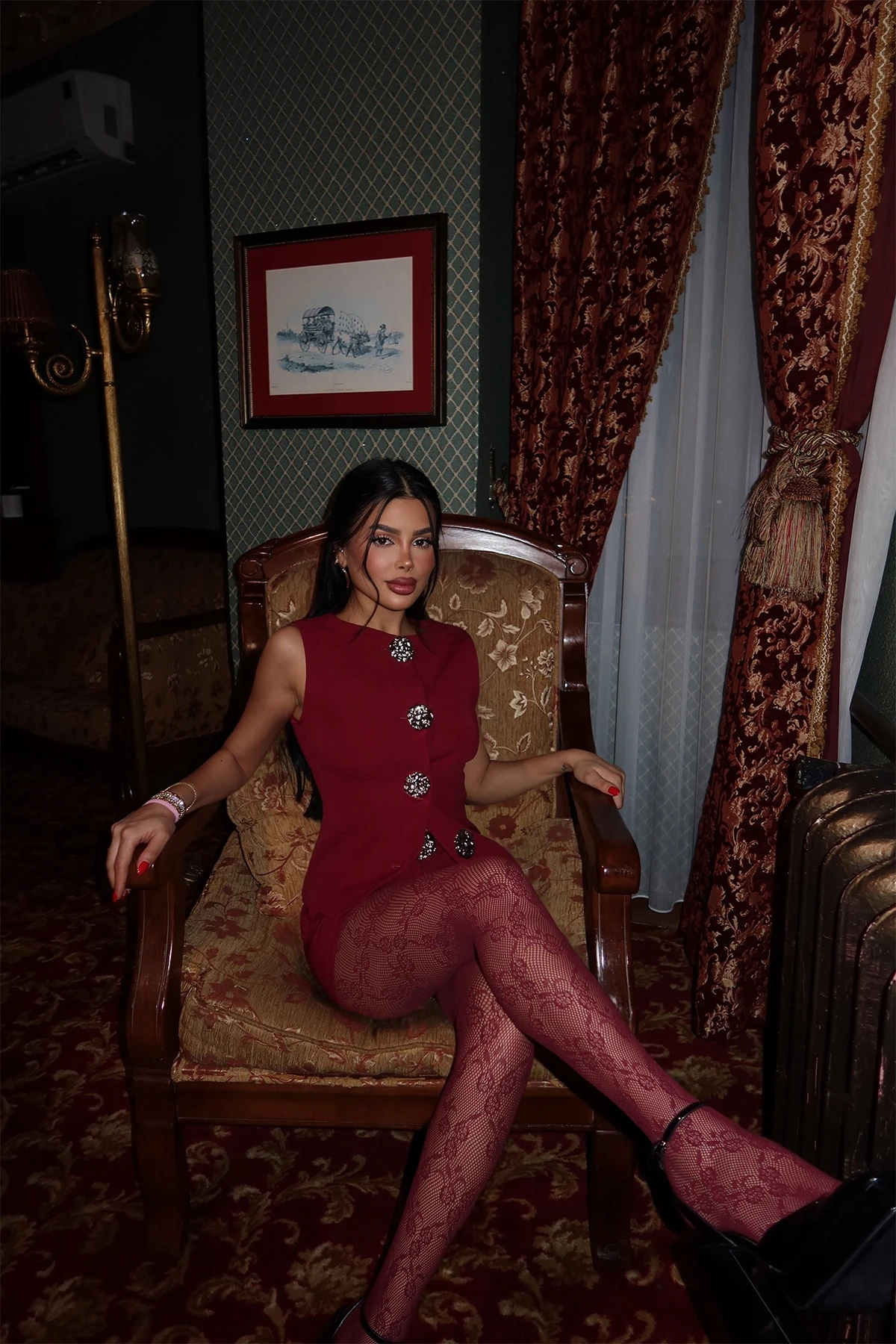 Picture of Cherry Rotten Binna Double Set