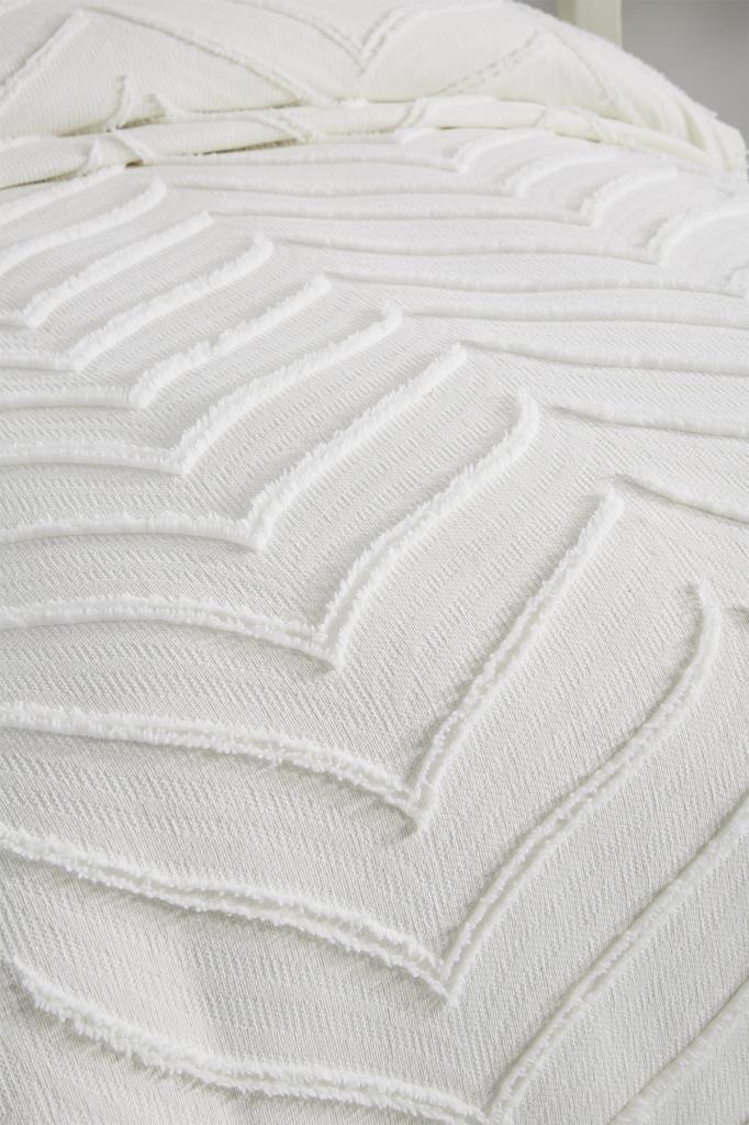 Picture of Çeyiz Diyarı Sementina 2 Parça Tek Kişilik Pike Takımı Krem