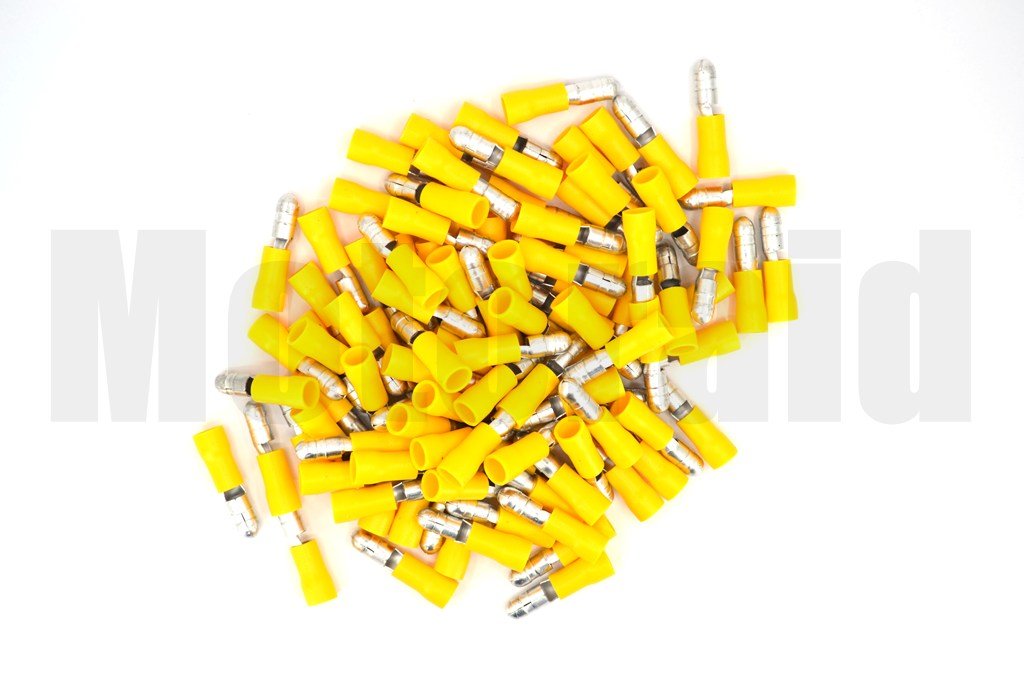 Picture of 100 Adet Yuvarlak Erkek Sarı 4,00-6,00mm Kablo Ucu Fiş
