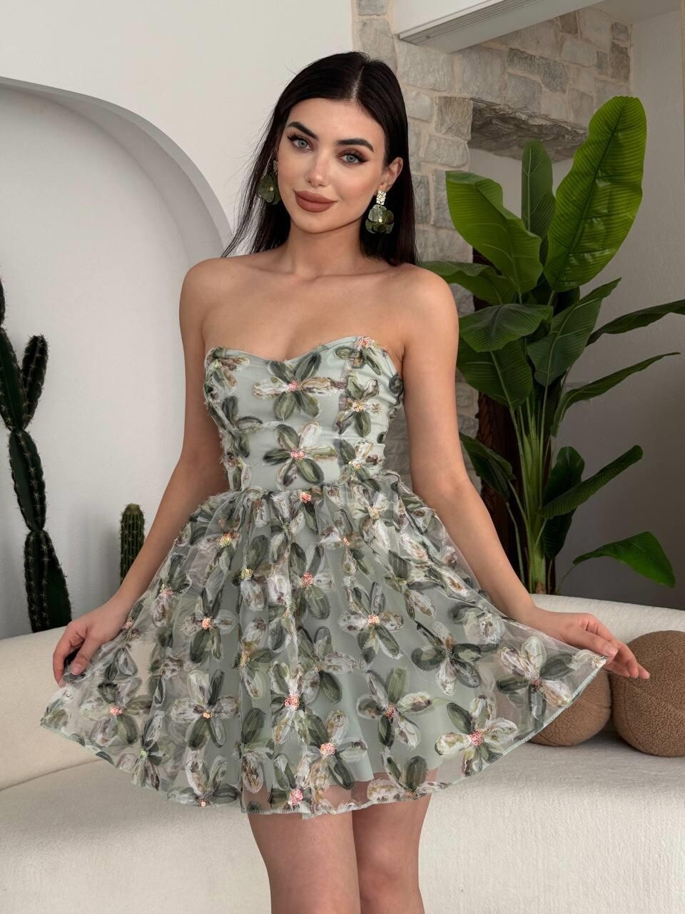 Picture of Moca İp Askılı Elbise