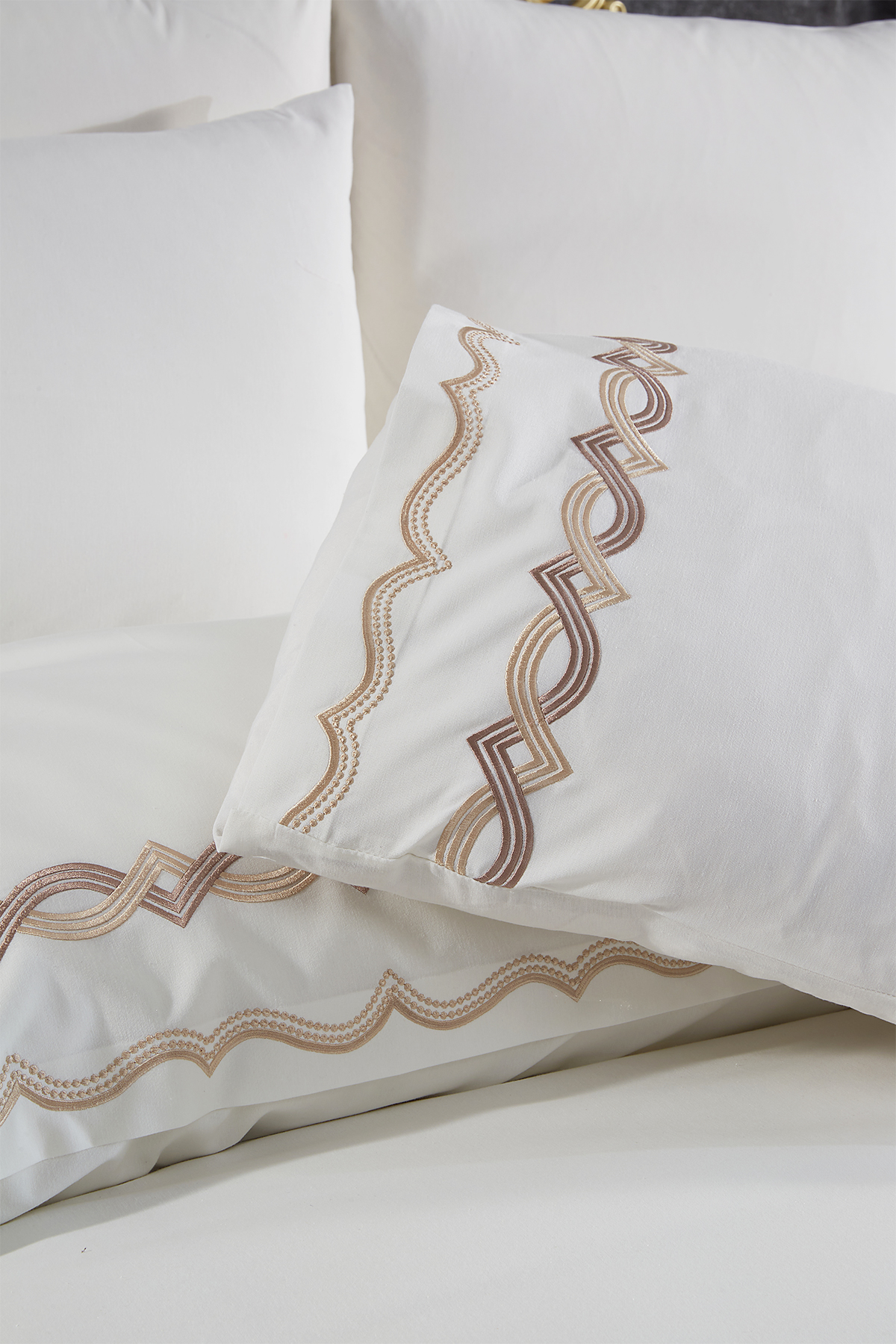 Picture of Flexi Nakışlı 6 Parça Nevresim Takımı Krem