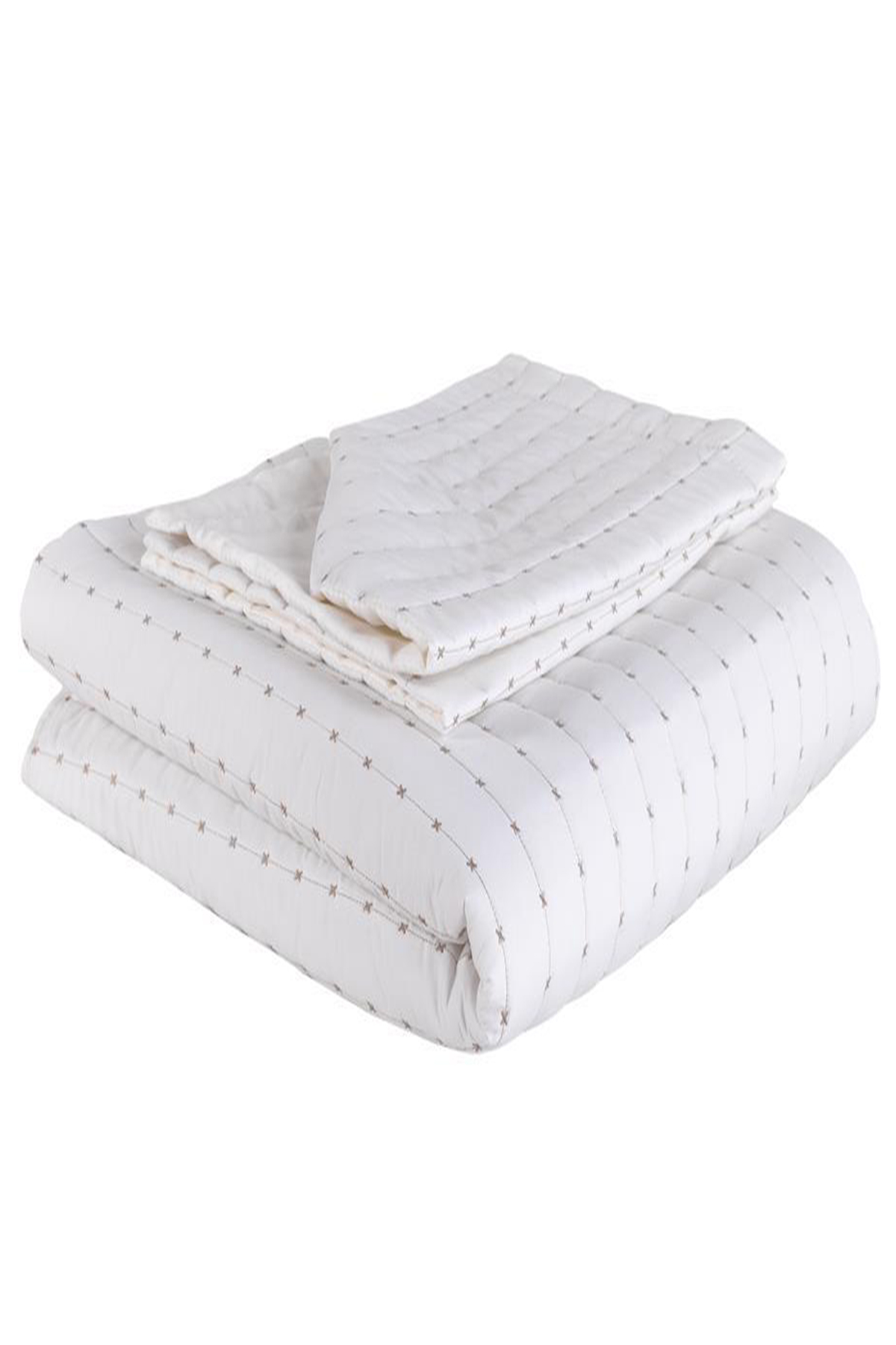 Picture of Dublin Çift Kişilik Kapitoneli Yatak Örtüsü Krem