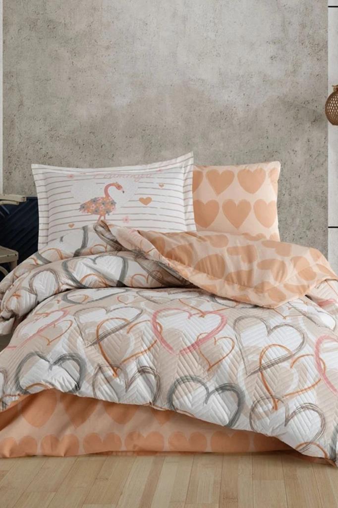 Picture of Diana Tek Kişilik Poplin Nevresim Takımı Kahve