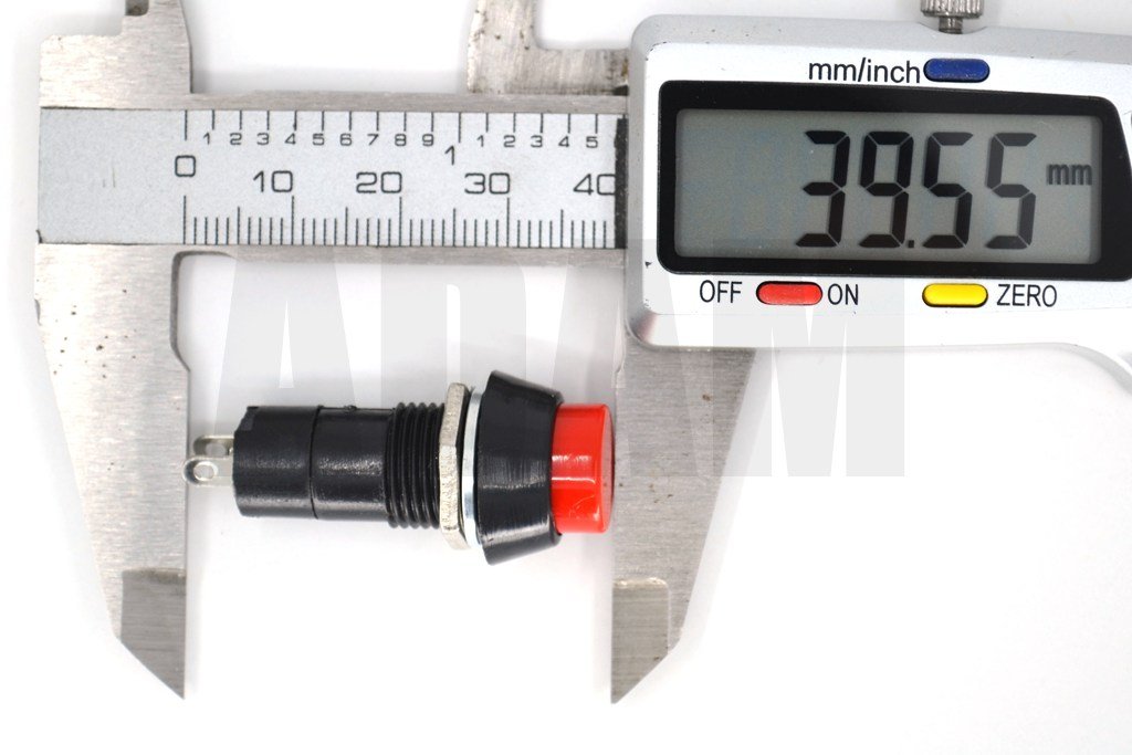 Picture of Kırmızı Uzun Buton 1-0 Yaylı Anahtar MT-ANY28