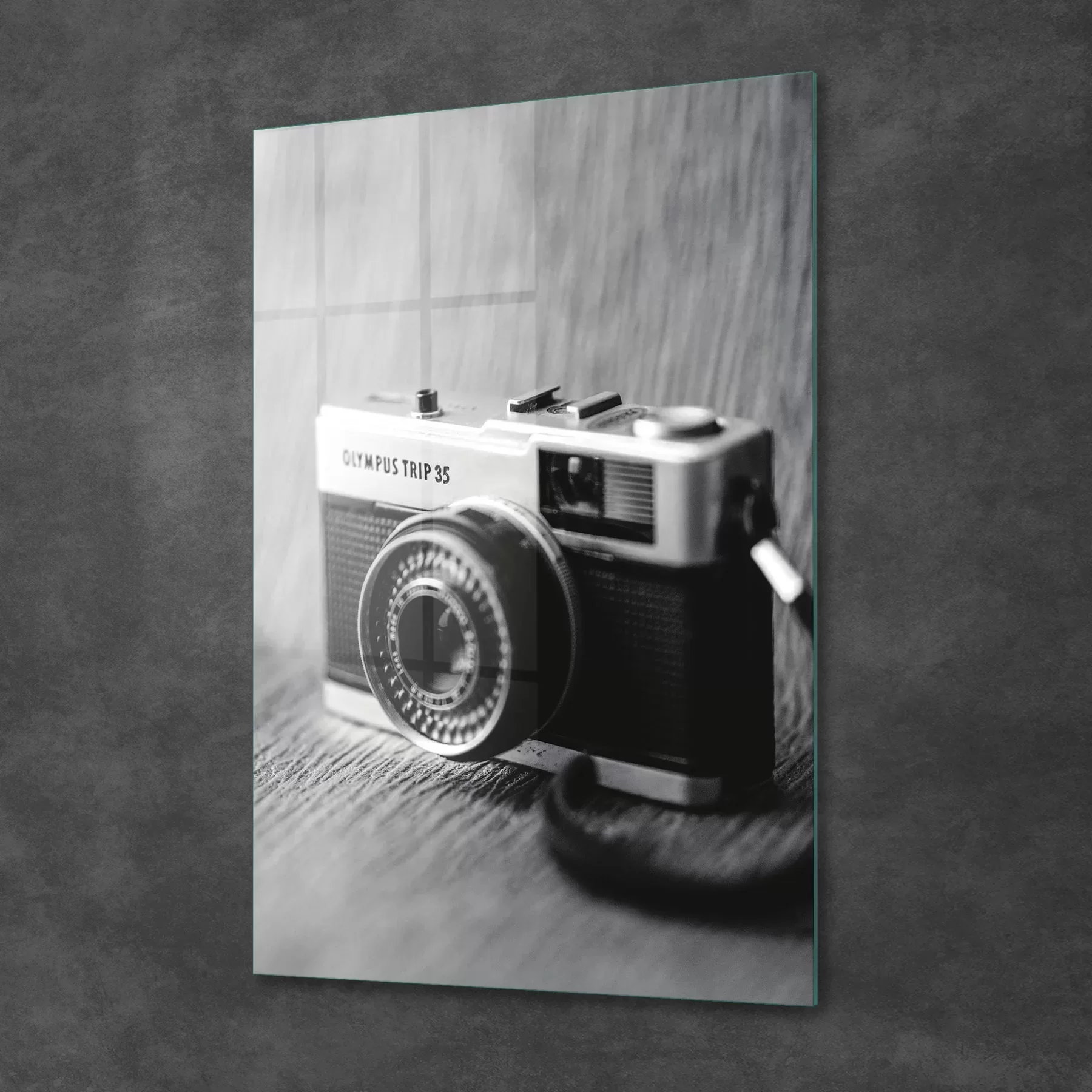 Picture of Decovetro Cam Tablo Vintage Fotoğraf makinesi 30x40 cm