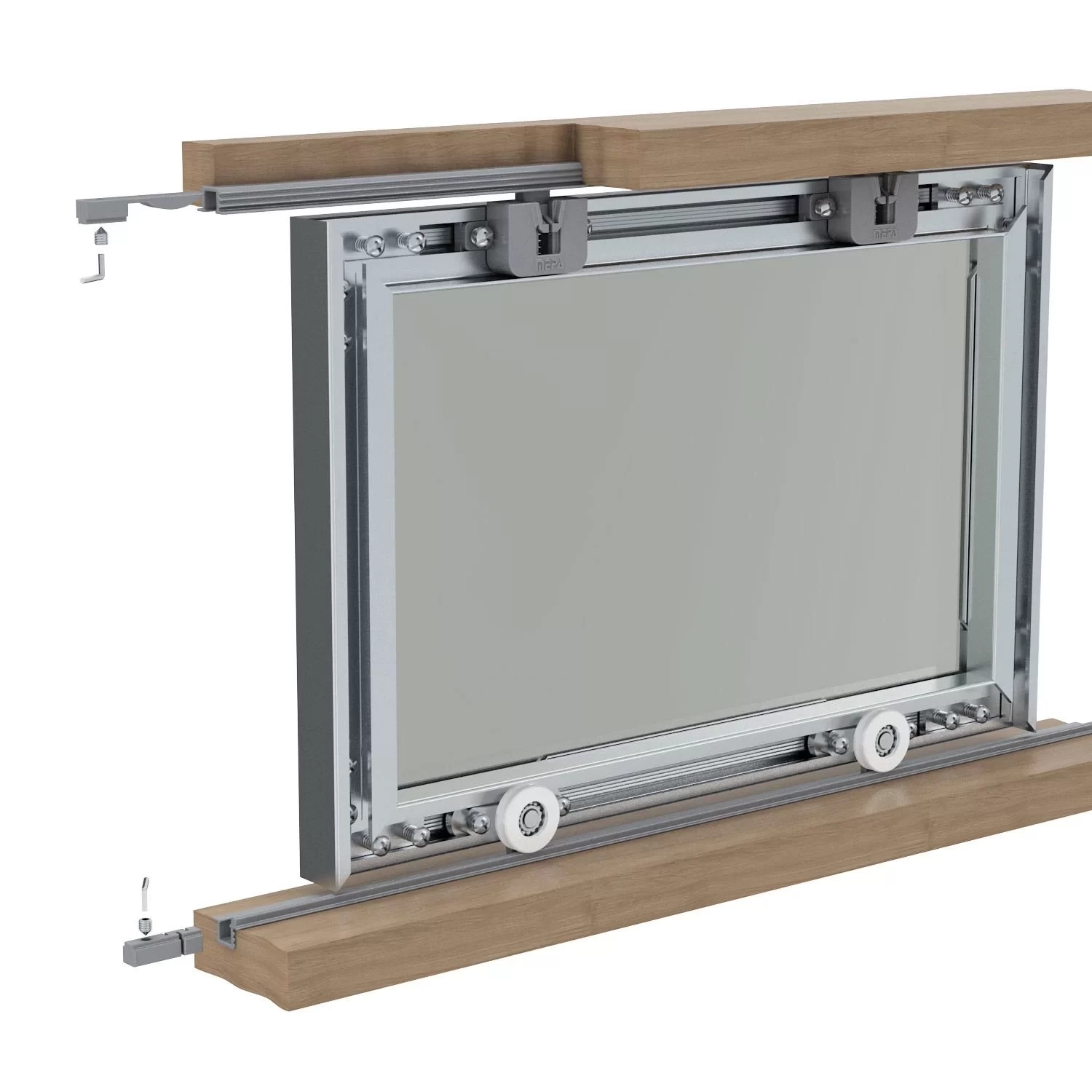 Picture of SCK 25 Sürgülü Cam Kapak Çerçeve Sistemi