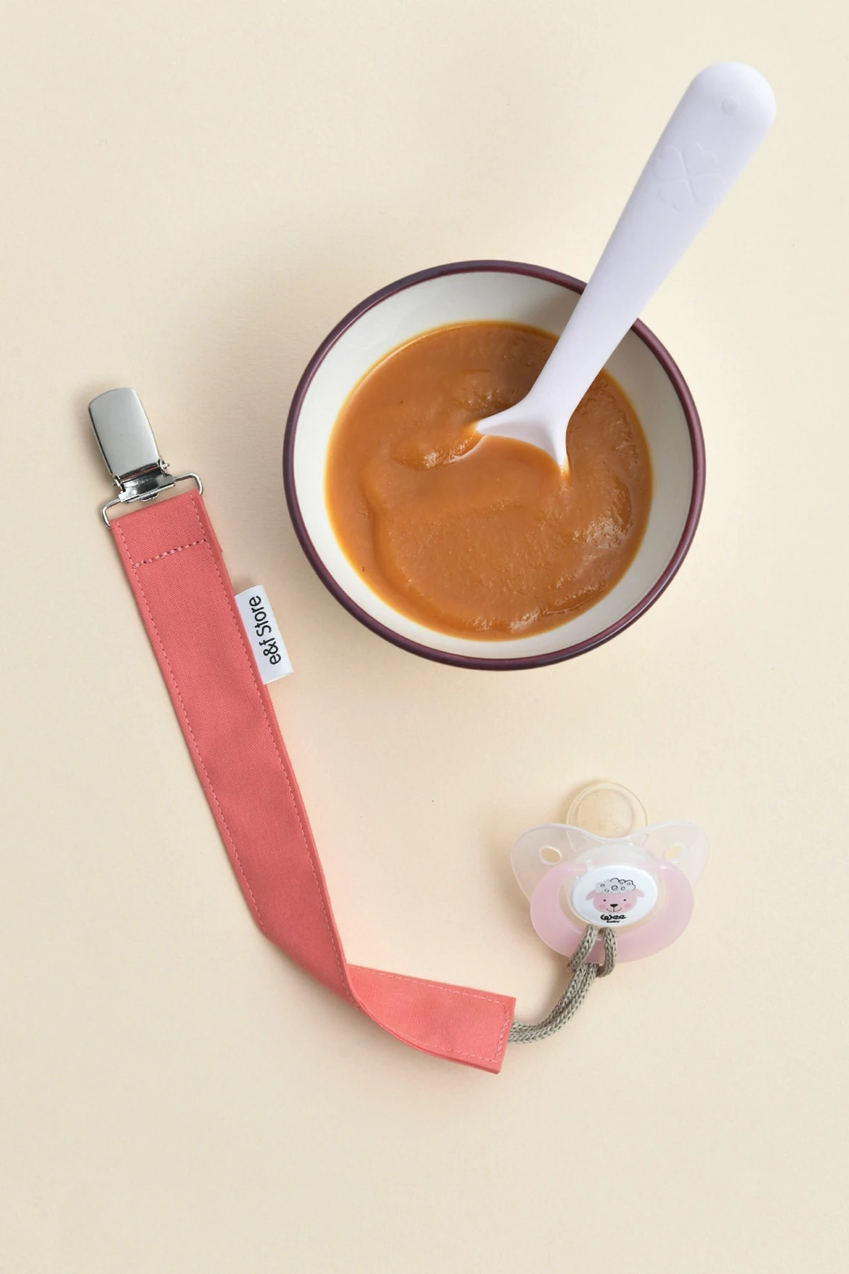 Picture of 3'lü Emzik Askısı Seti - Pembe - Nar Çiçeği - Çiçekli