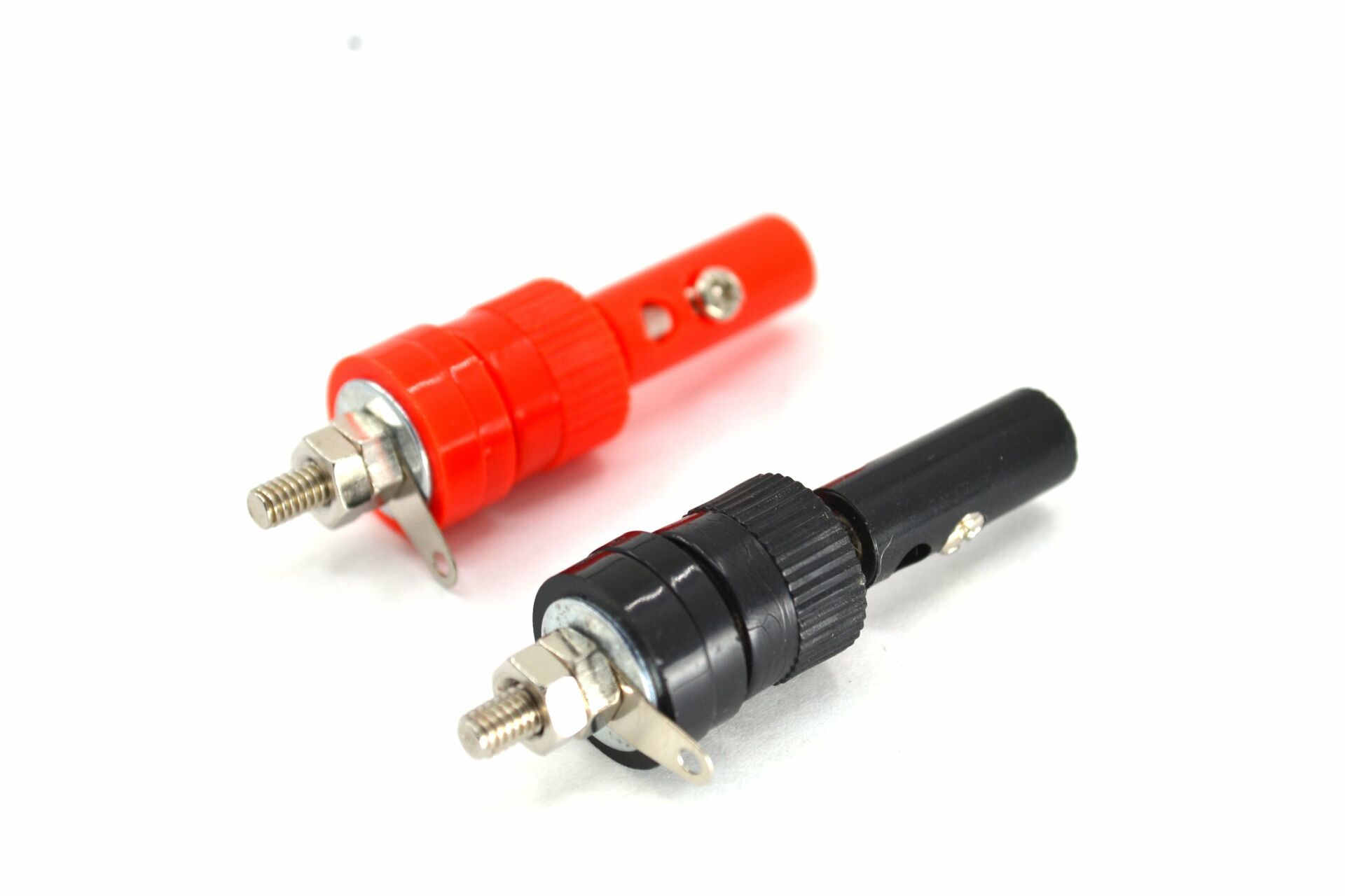 Picture of 1 Takım Erkek Dişi Kırmızı Siyah Banana Jak Born Klemens 4mm Jack