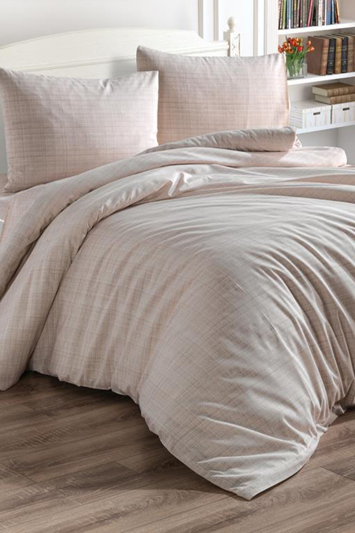 Picture of Çeyiz Diyarı Brush 3 Parça Çift Kişilik Nevresim Seti