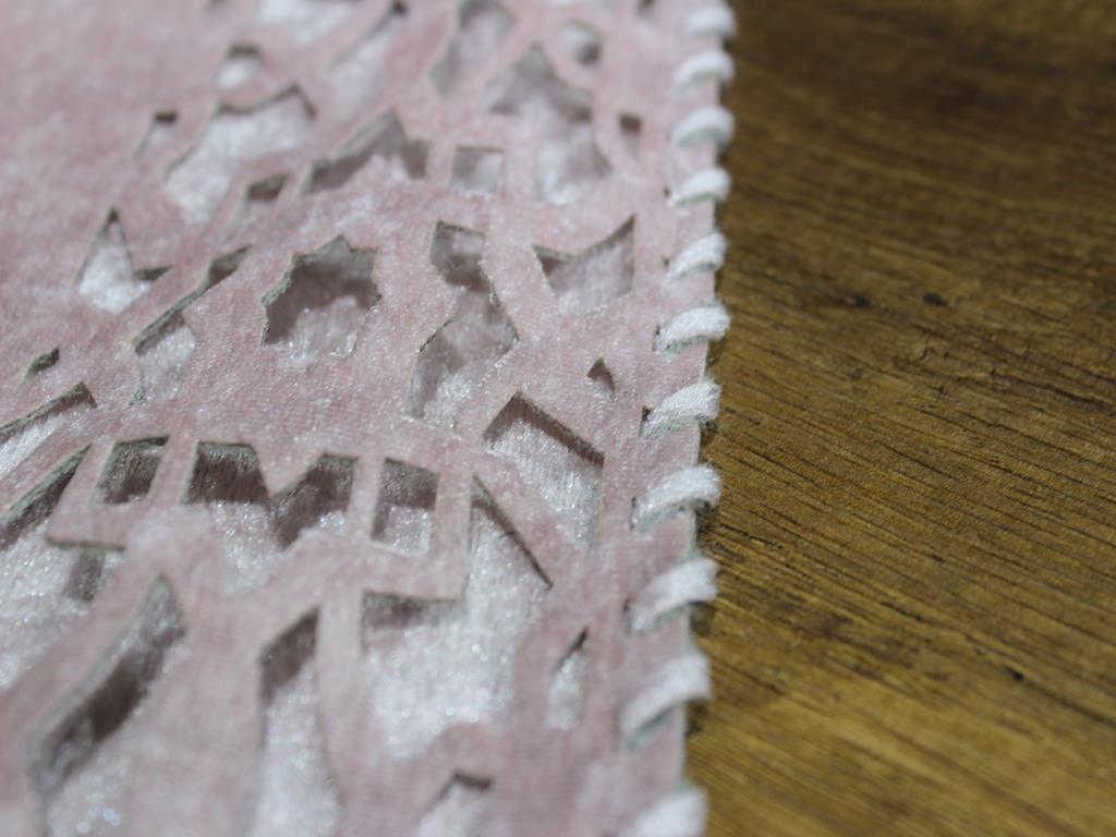 Picture of Çeyiz Diyarı Selçuklu Kadife Çift Kat Runner Pudra