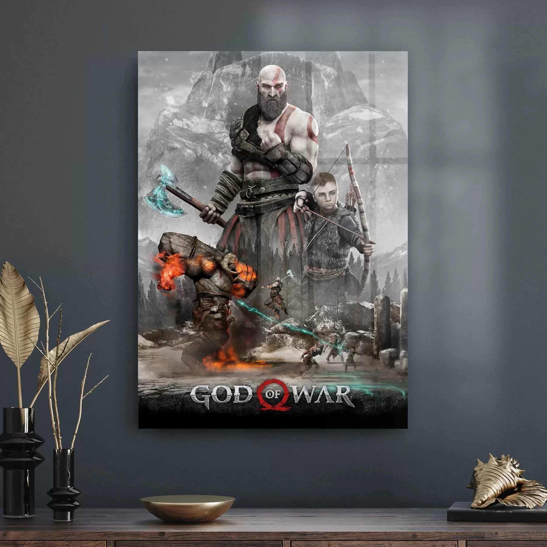 Picture of Decovetro Cam Tablo God Of War Afiş 30x40 cm