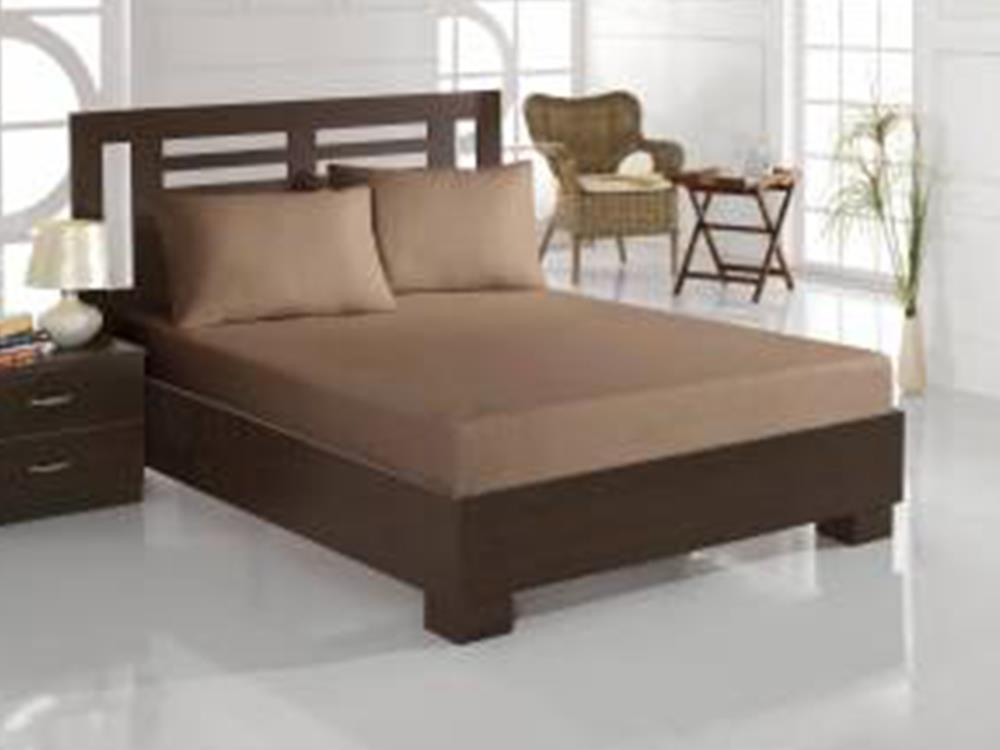 Picture of Penye Tek Kişilik Lastikli Çarşaf Cappucino