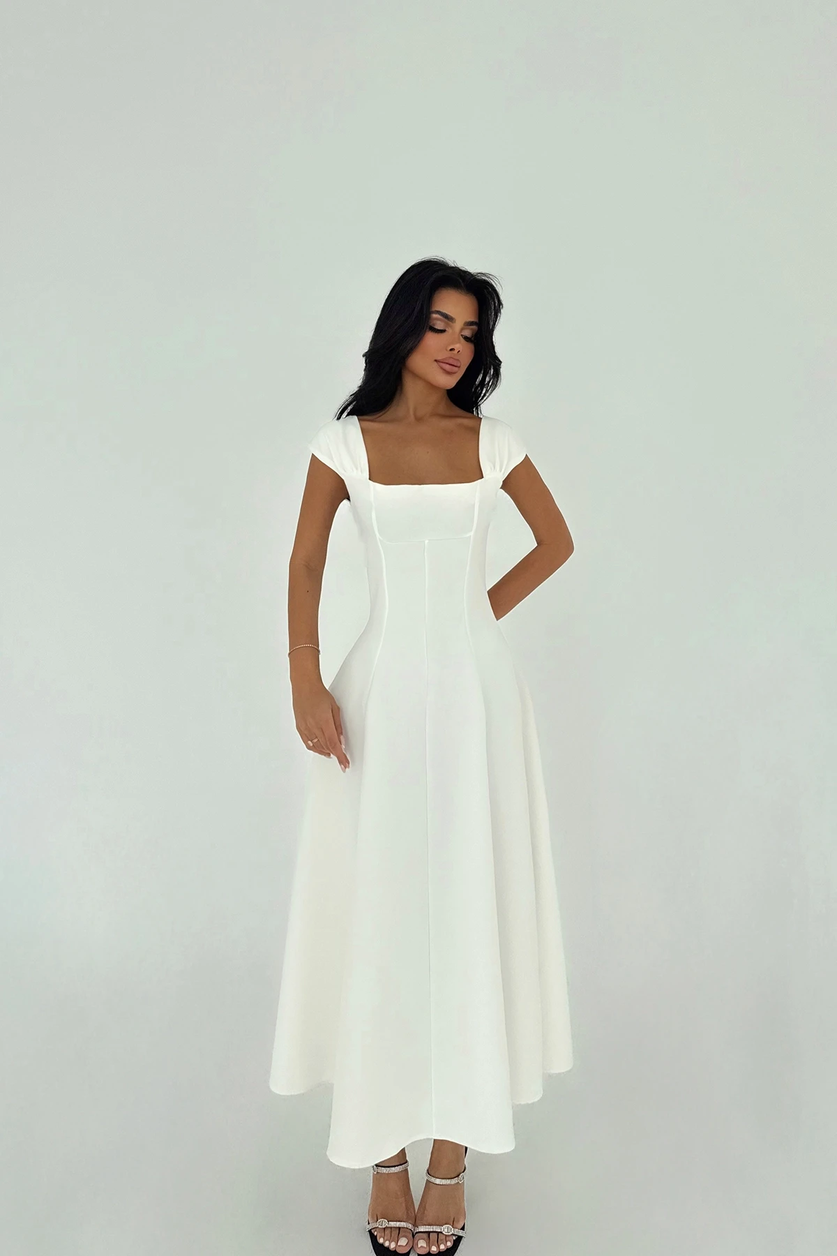 Picture of White Strap Long Dress
