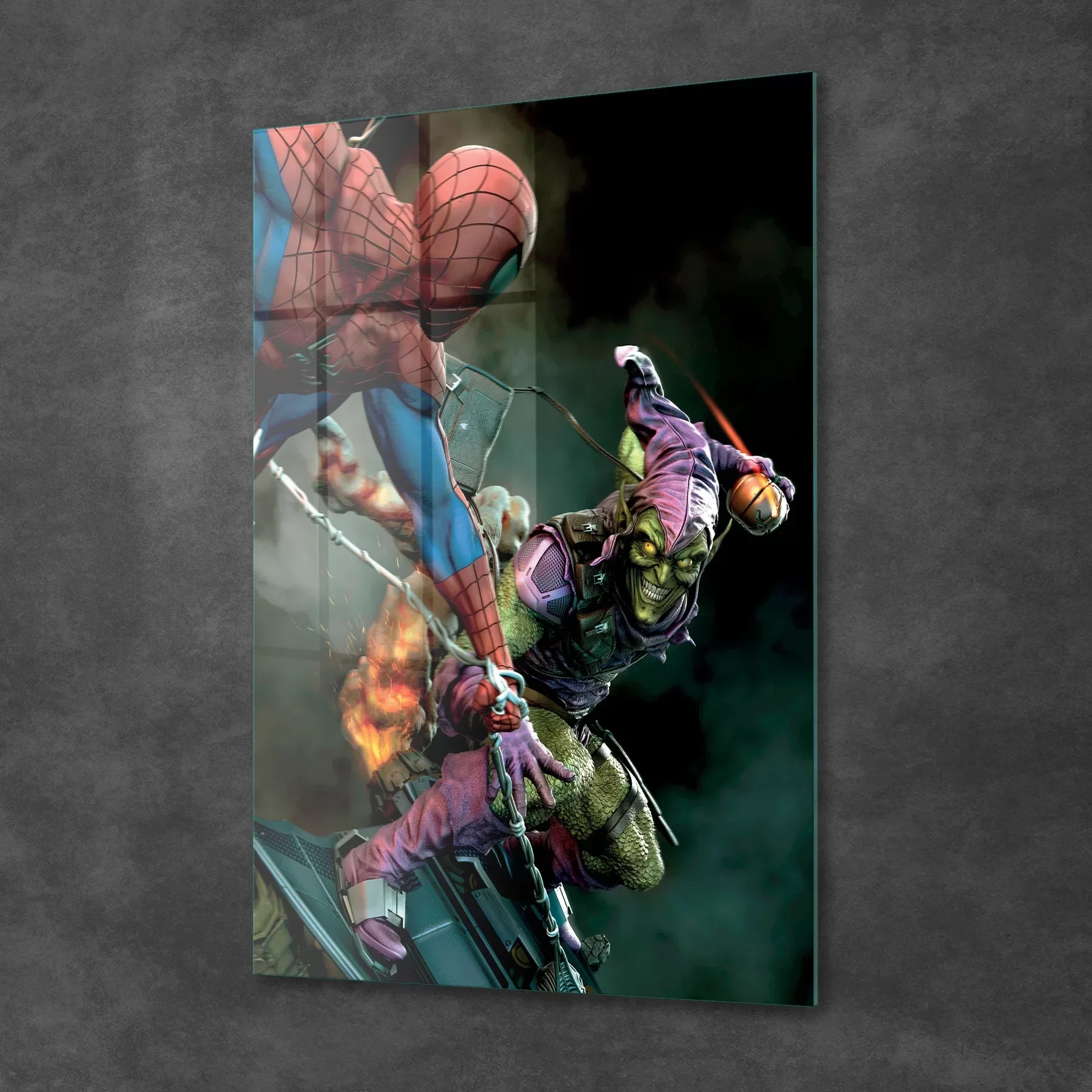 Picture of Decovetro Cam Tablo Spiderman Vs Green Goblin 50x70 cm