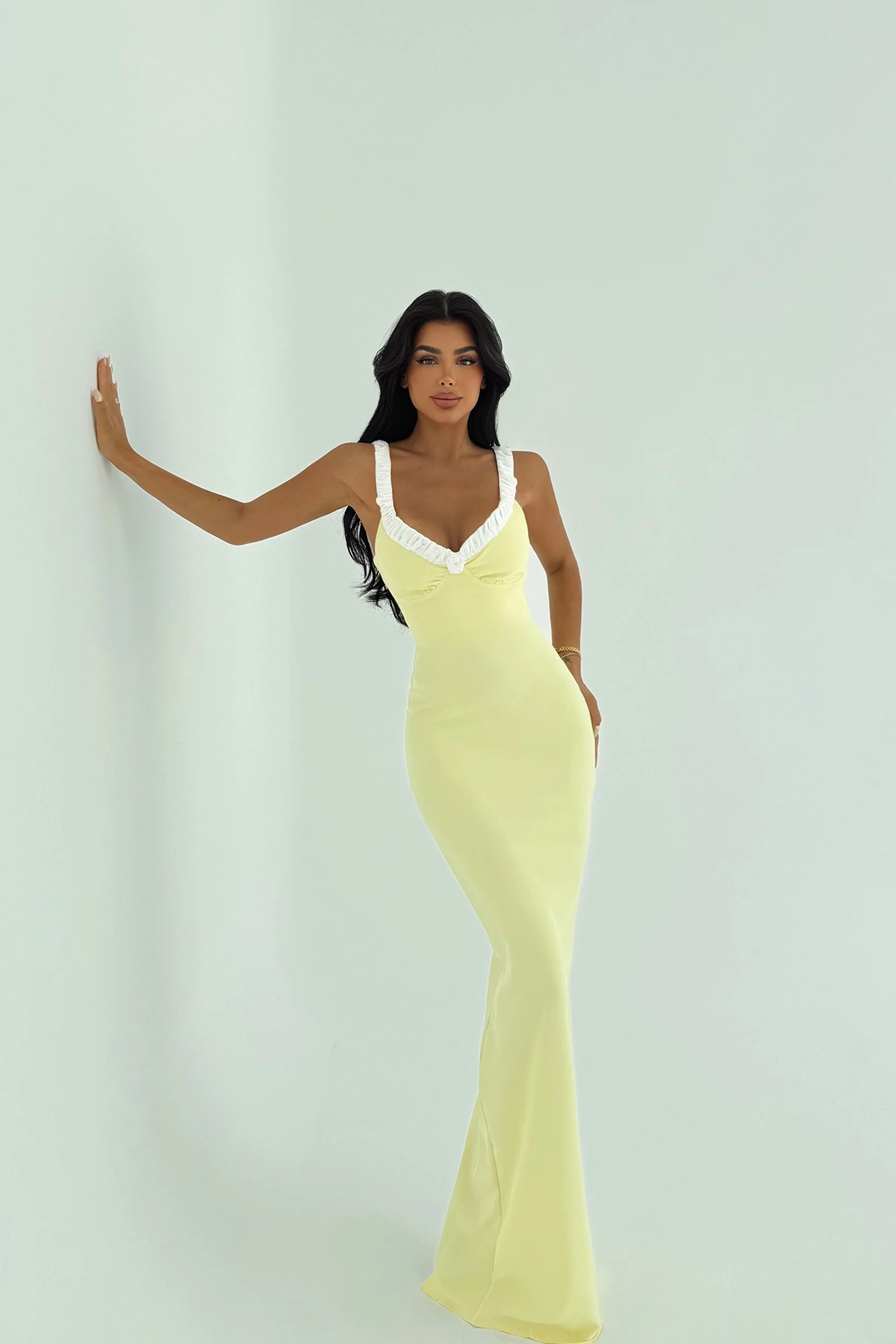 Picture of Yellow Cordelia Long Dress