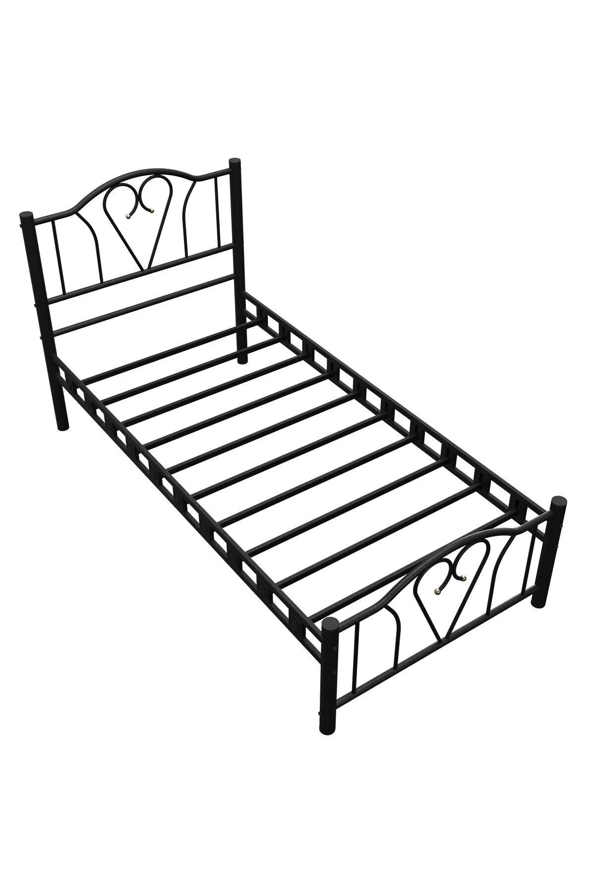 Picture of Orkide Tek Kişilik Ferforje Metal Karyola Siyah