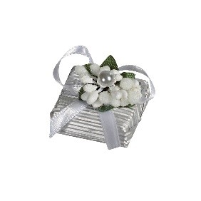 Picture of SQUARE - GIANDUJA FILLED MILK CHOCOLATE SILVER 1,8Kg