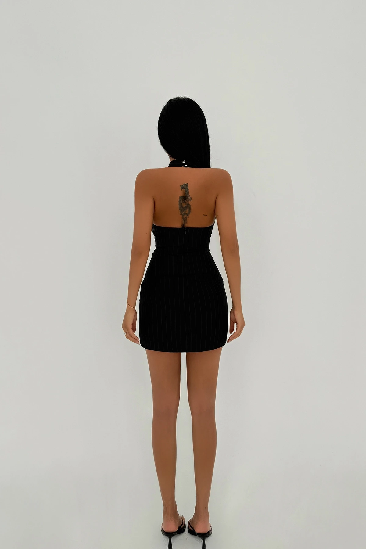 Picture of Black Joa Mini Belt Detail Dress