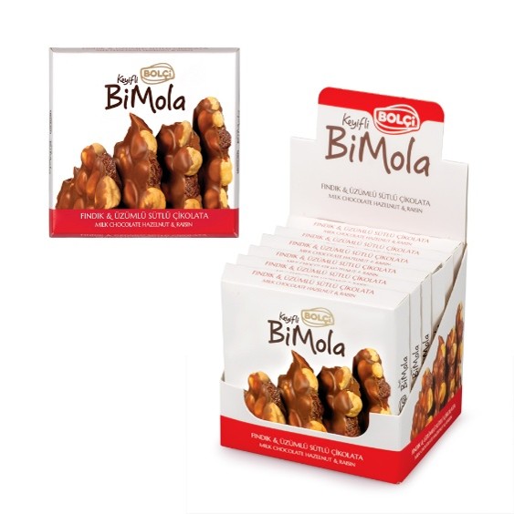 Picture of MILK CHCOLATE HAZELNUT & RAISIN TABLET 70g