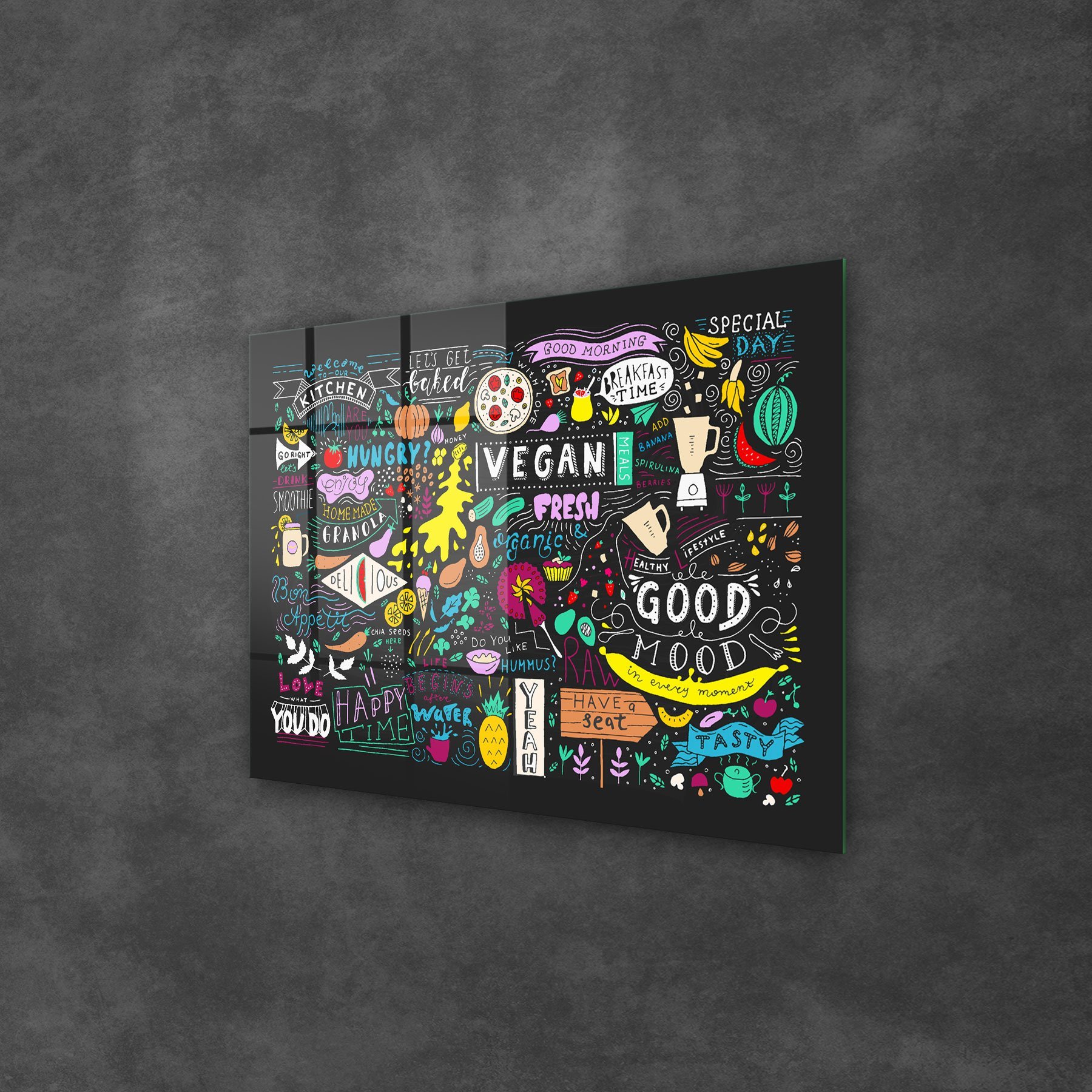 Picture of Decovetro Cam Tablo Vegan Style 30x40 cm