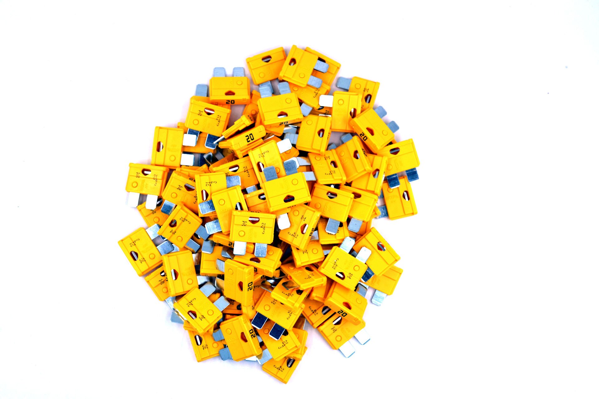 Picture of 100 Adet 20 Amper Sarı Standart Bıçak Sigorta 20A