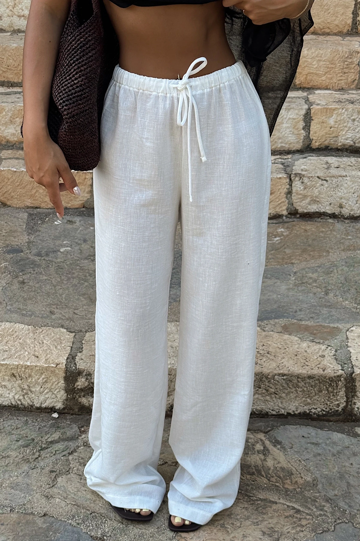 Picture of White Tied Trousers