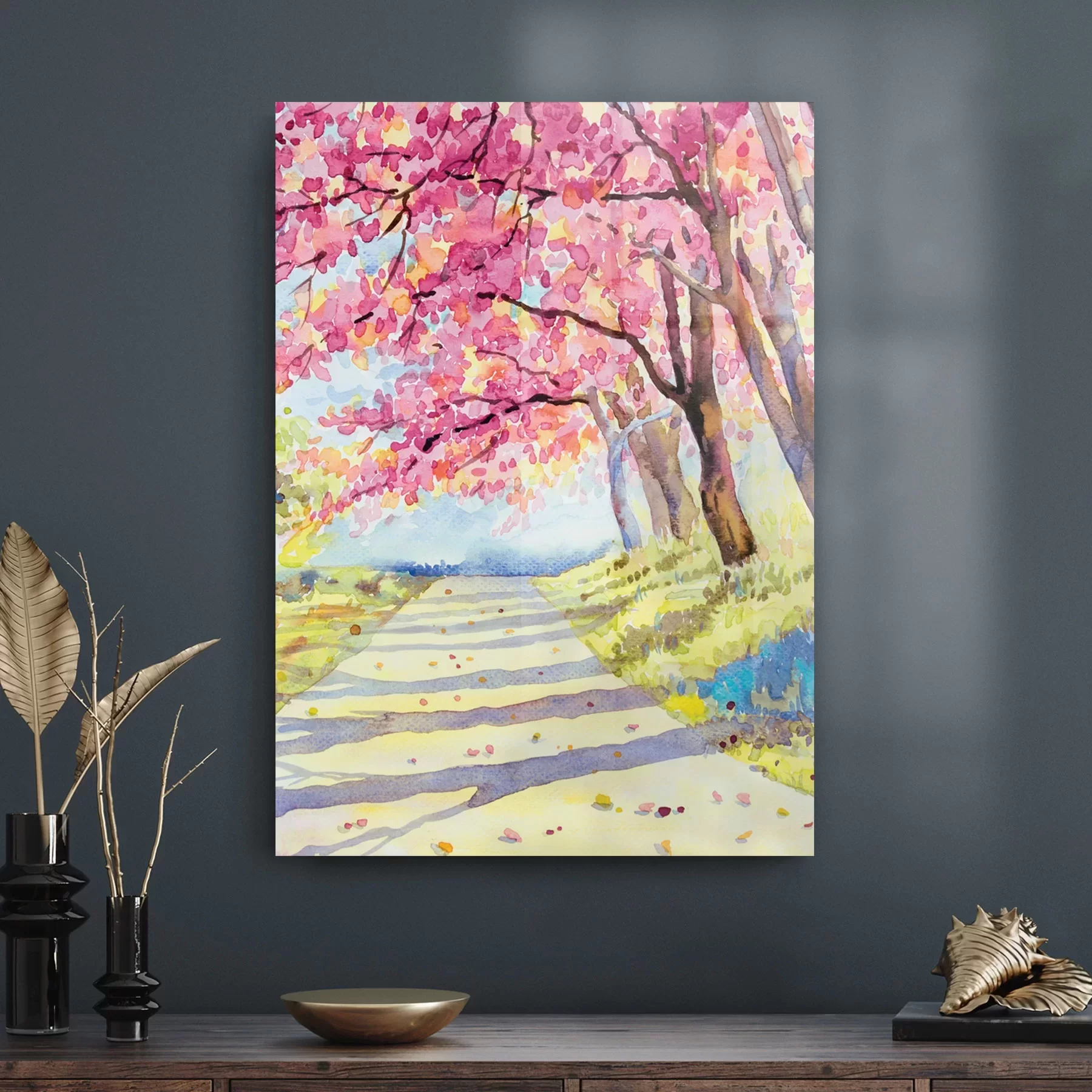 Picture of Decovetro Cam Tablo Yağlı Boya Manzara 30x40 cm