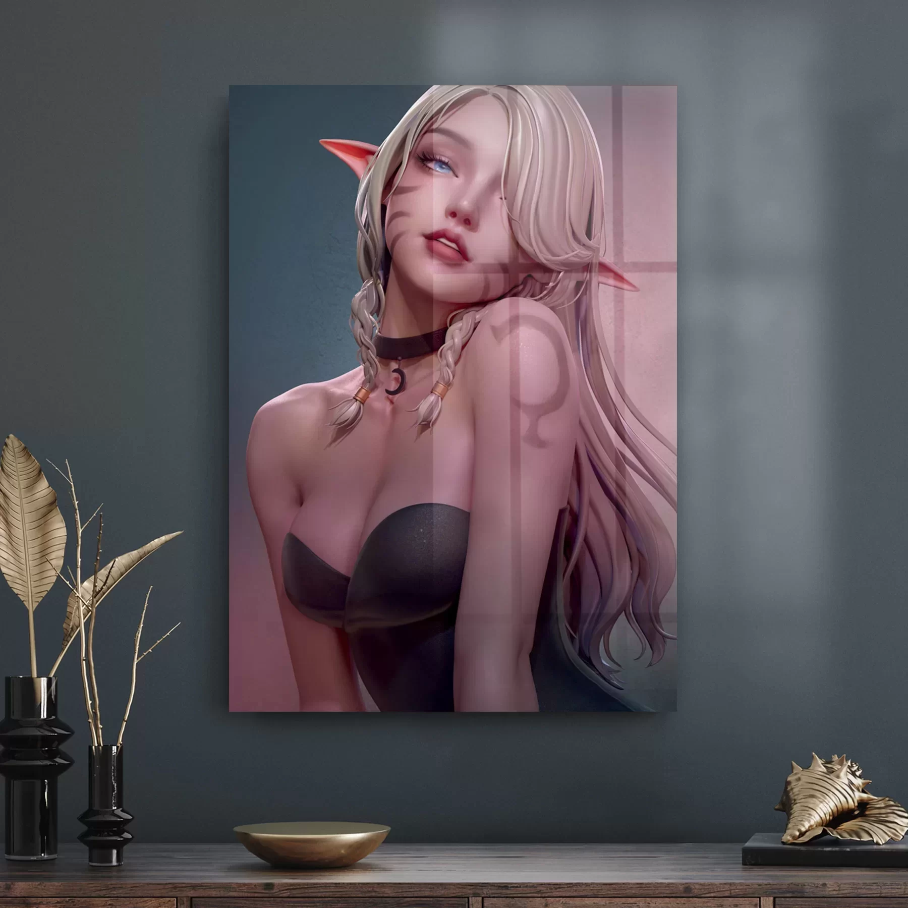 Picture of Decovetro Cam Tablo Anime Girl Elf 30x40 cm