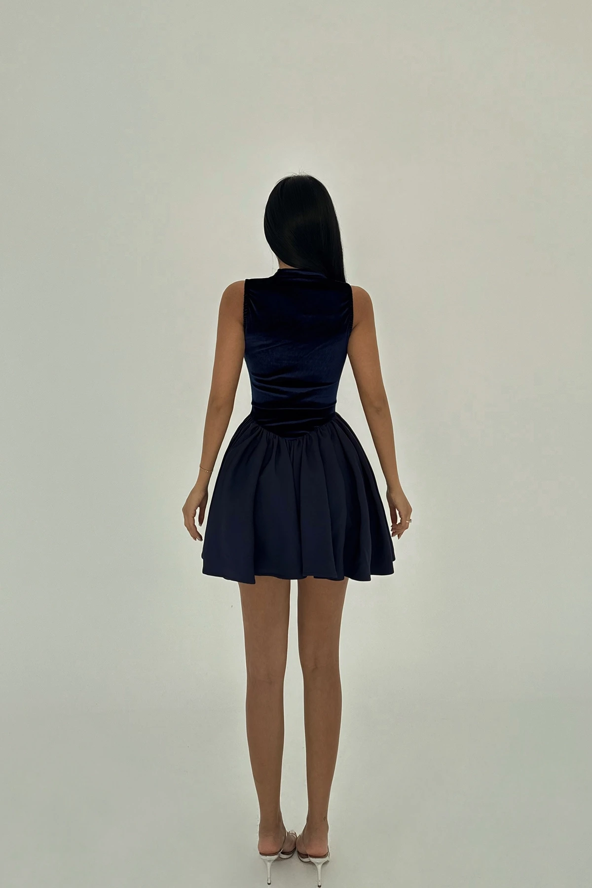 Picture of Navy Blue Begonlia Mini Dress